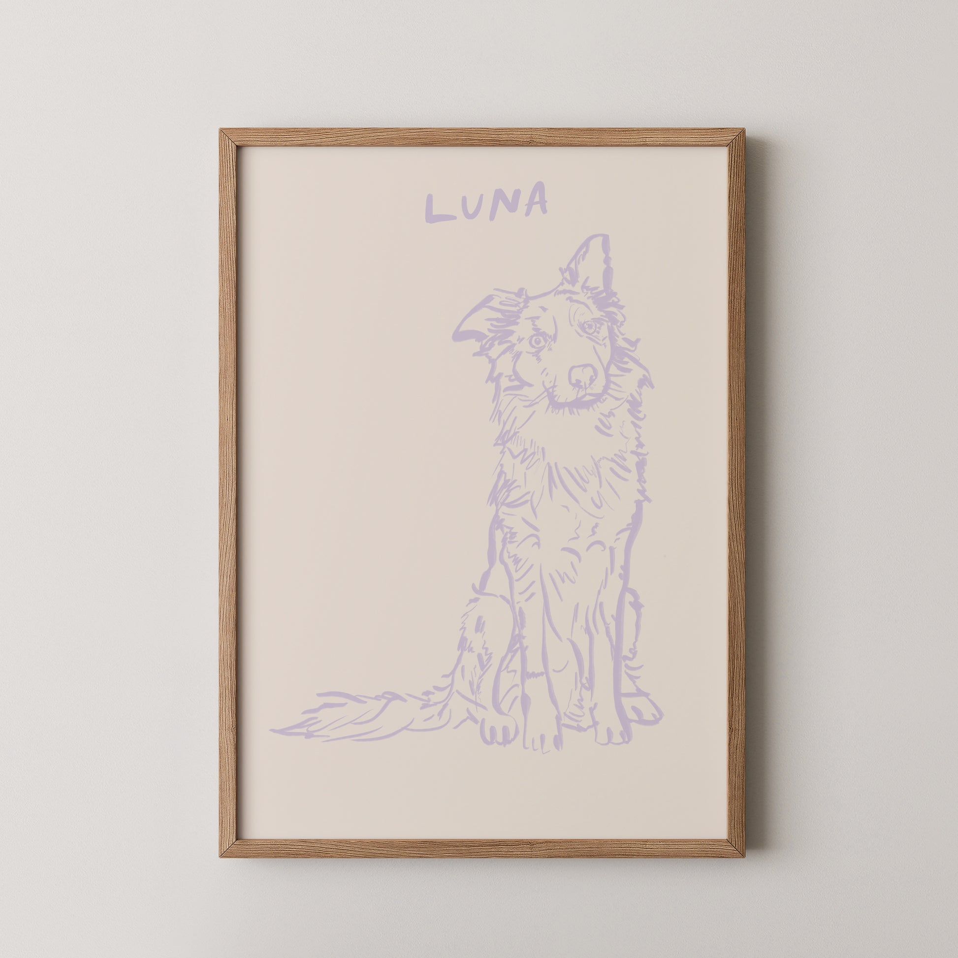 Classic Custom Portrait in Lilac