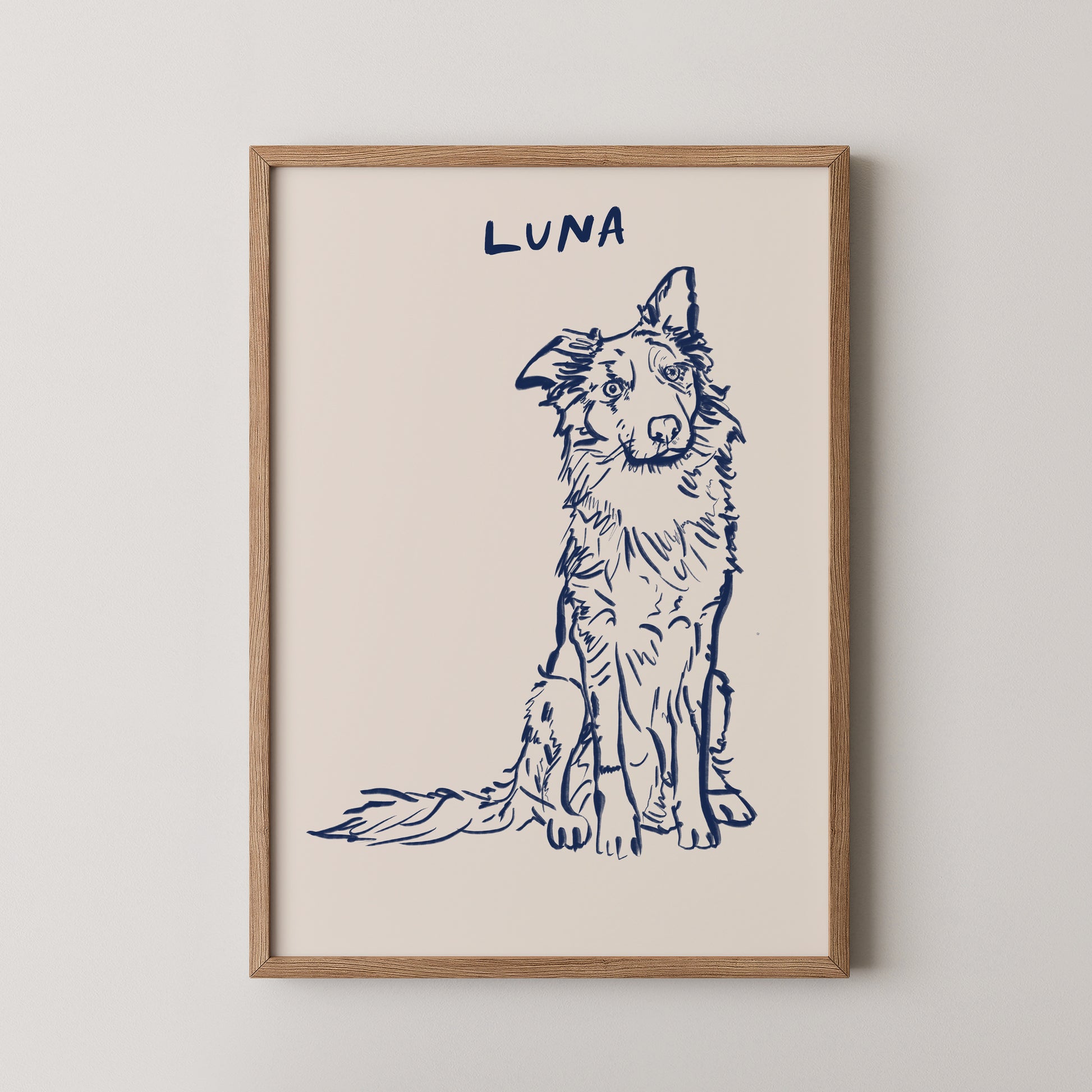 Classic Custom Portrait in Midnight Blue