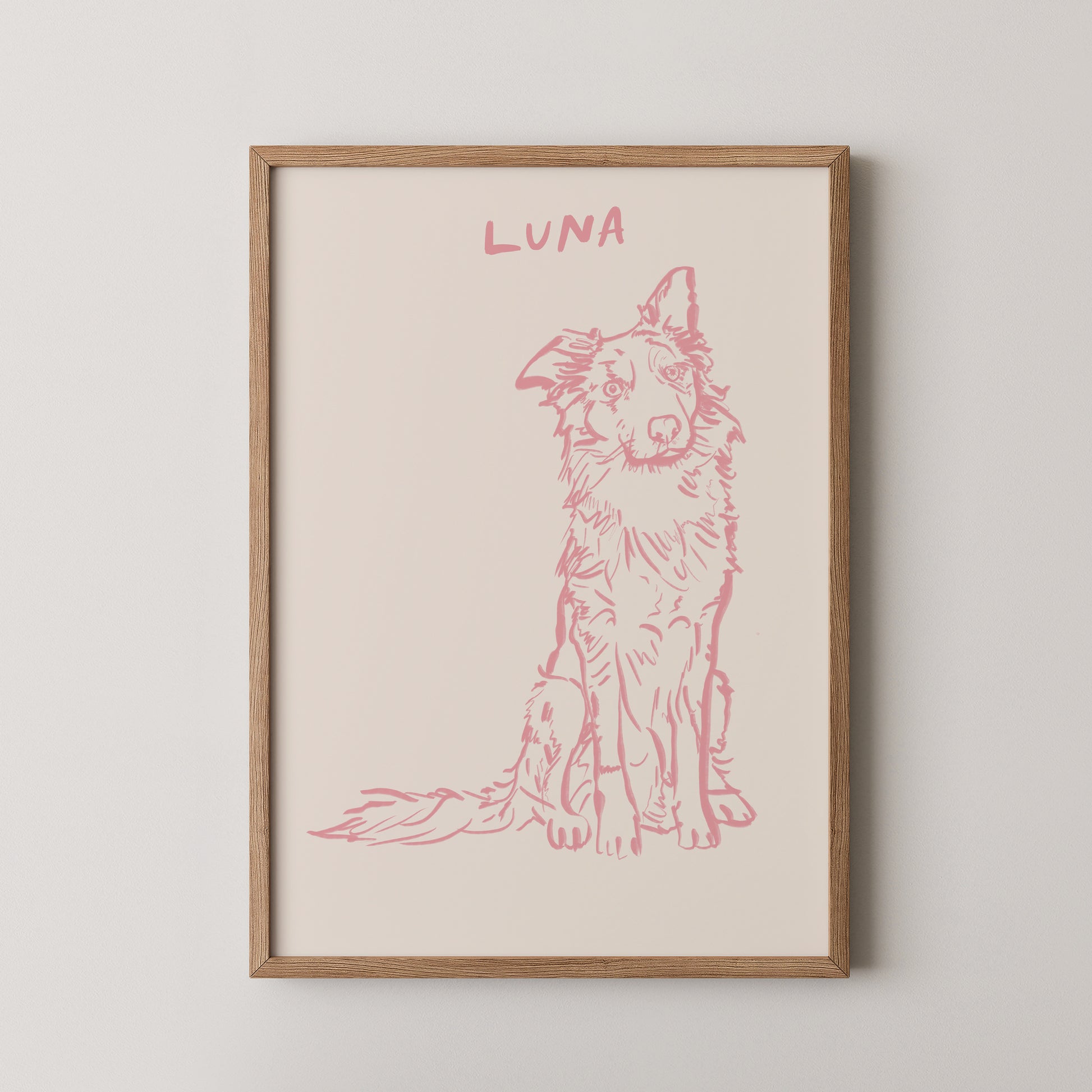 Classic Custom Portrait in Pink