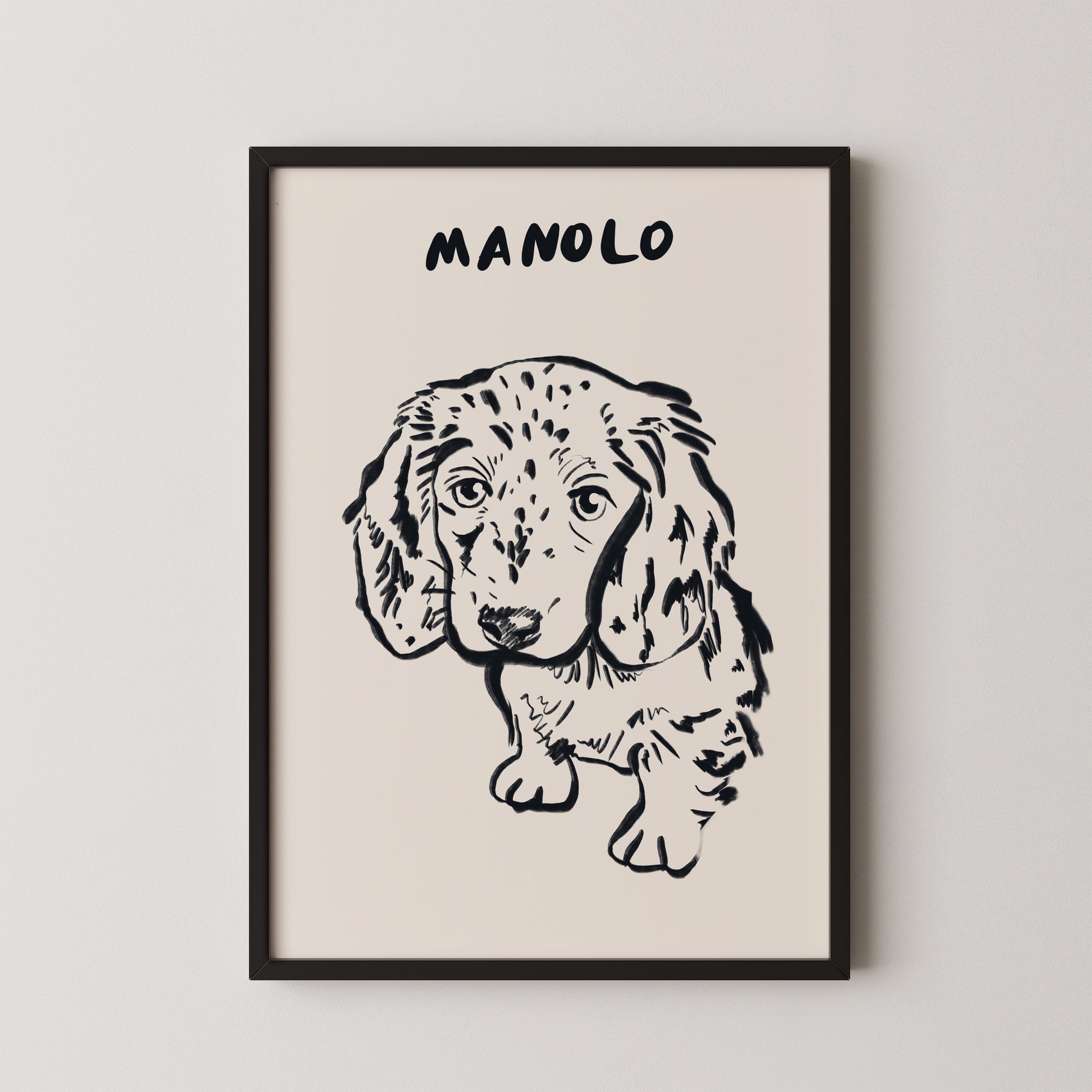 Classic Custom Portrait in Black