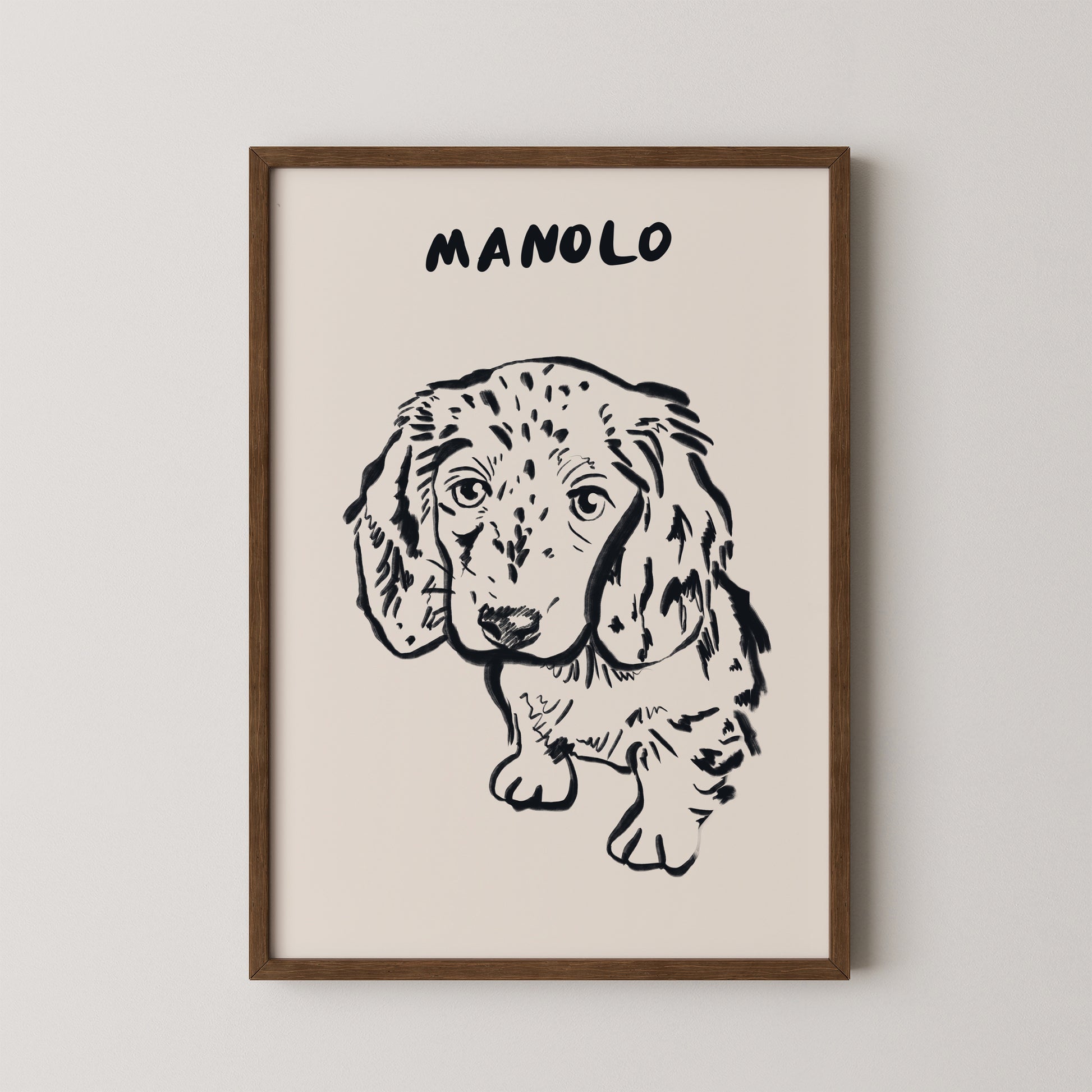 Classic Custom Portrait in Black