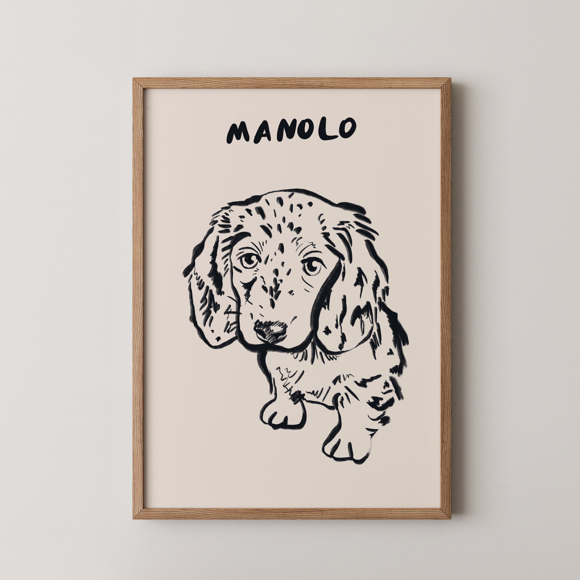 Classic Custom Portrait in Black