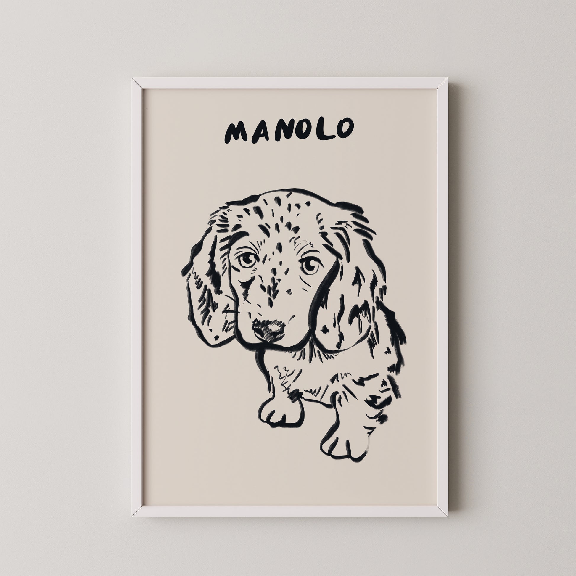 Classic Custom Portrait in Black