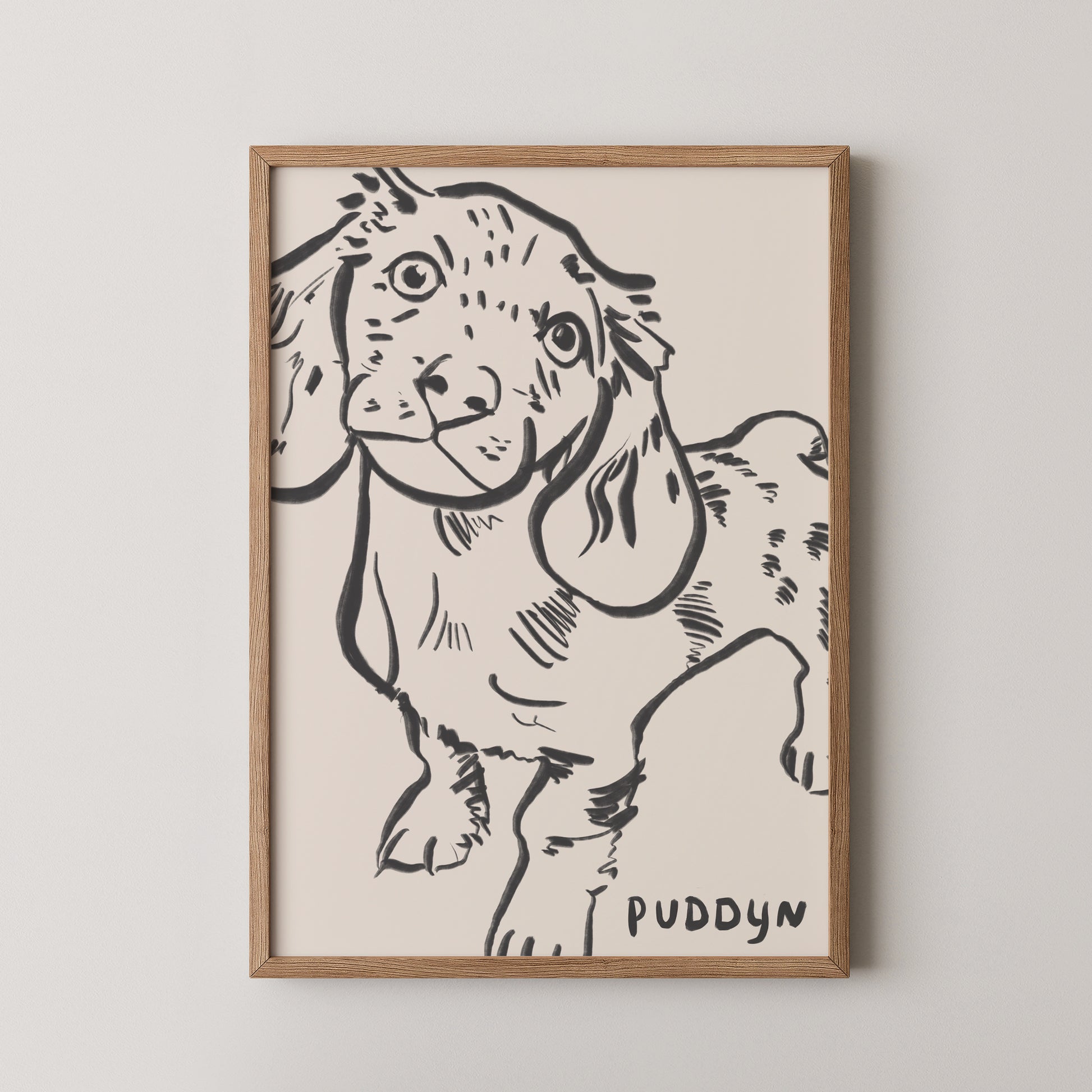 Cropped Custom Portrait in Charcoal