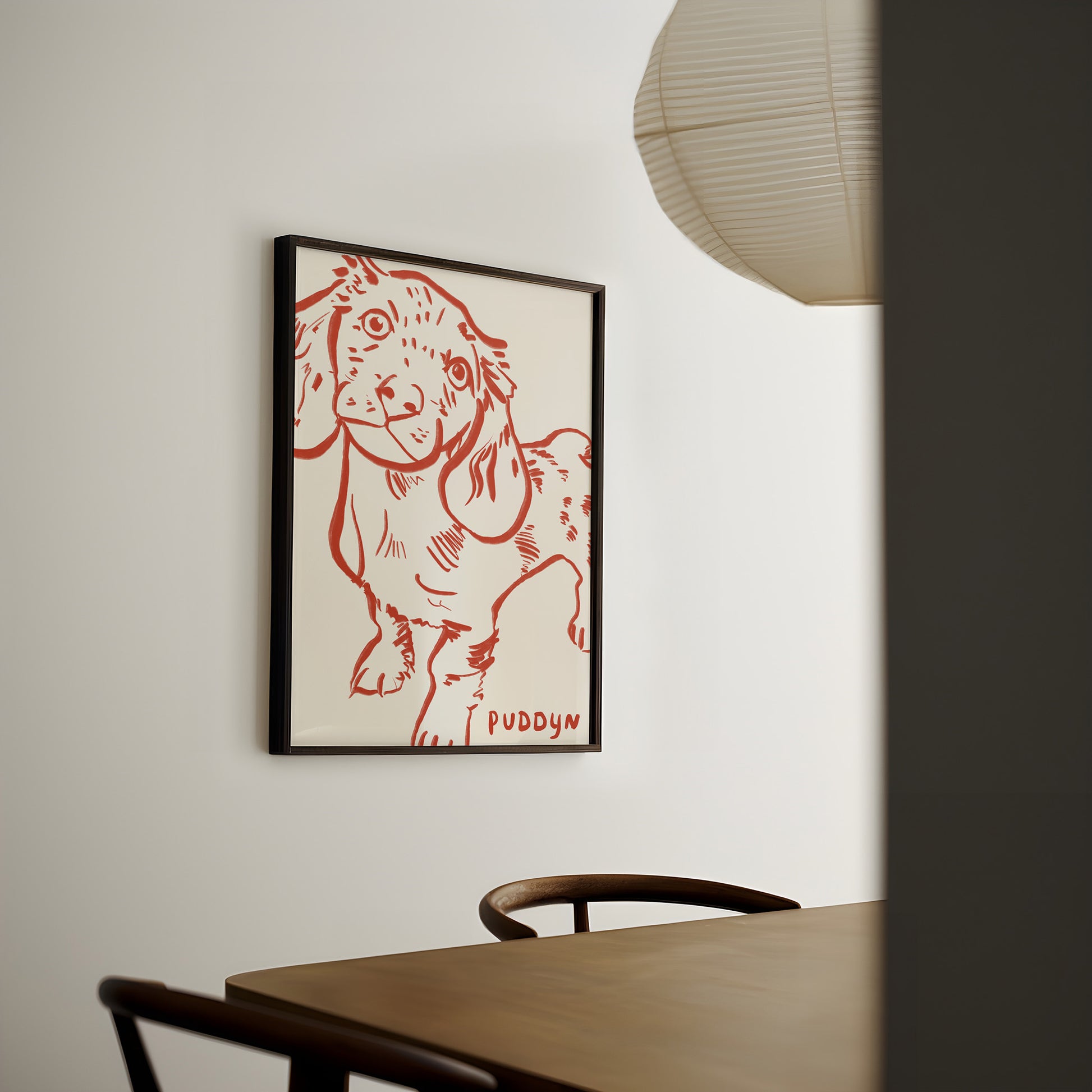 Cropped Custom Portrait in Red