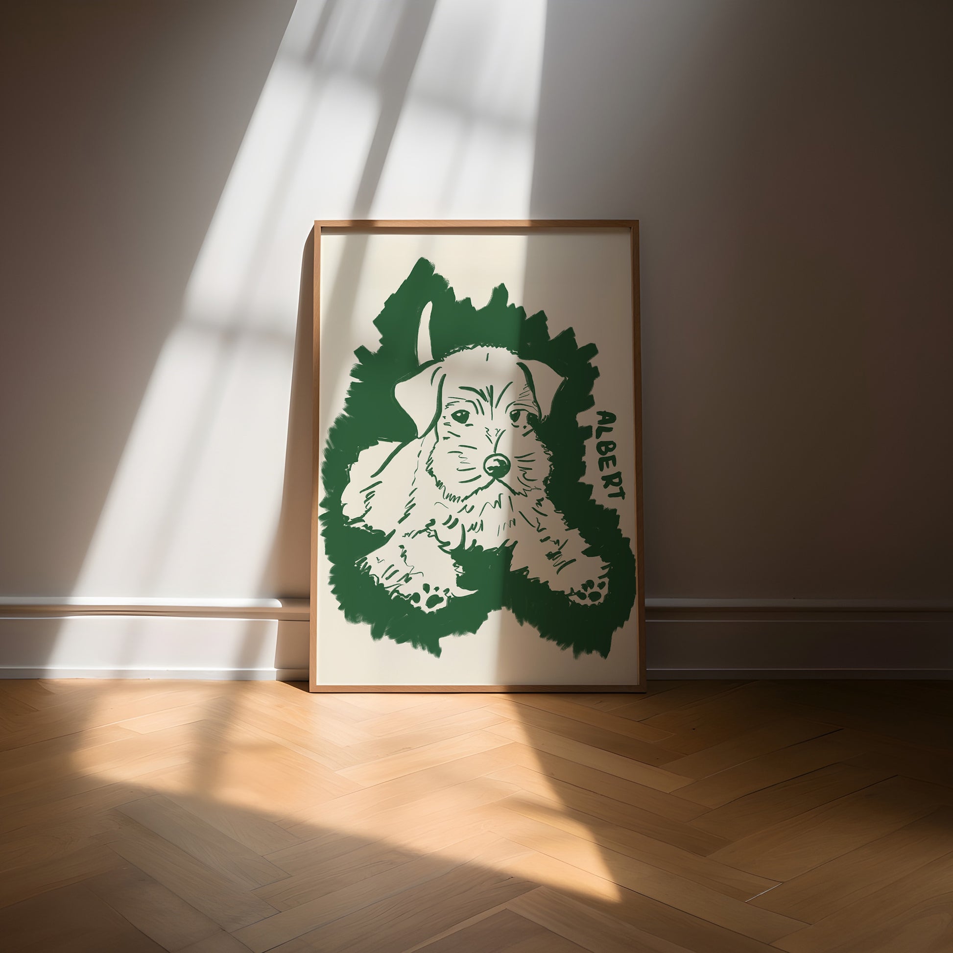 Halo Custom Portrait in Dark Green