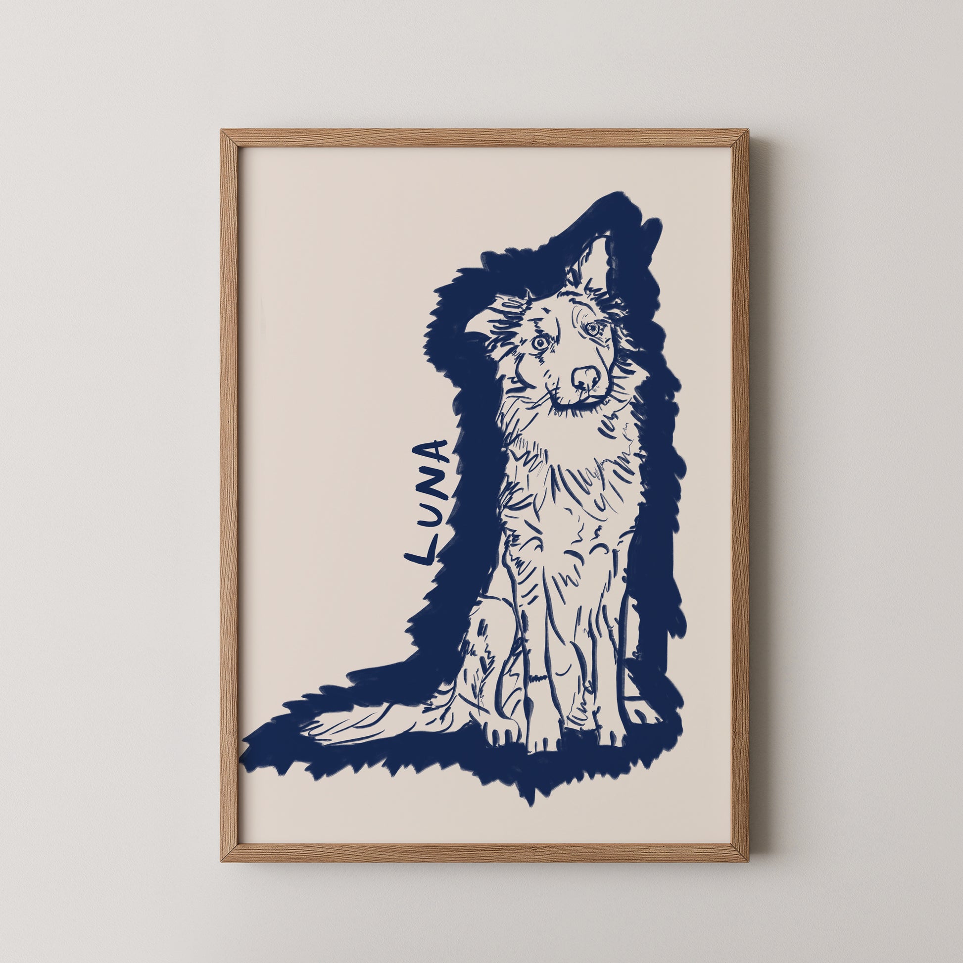 Halo Custom Portrait in Midnight Blue