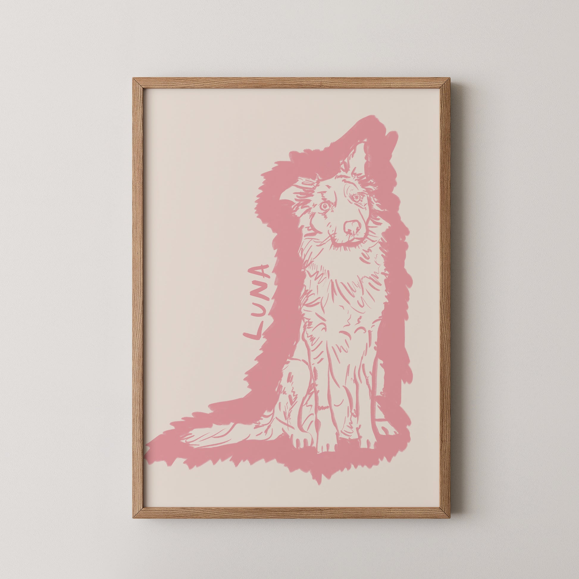 Halo Custom Portrait in Pink