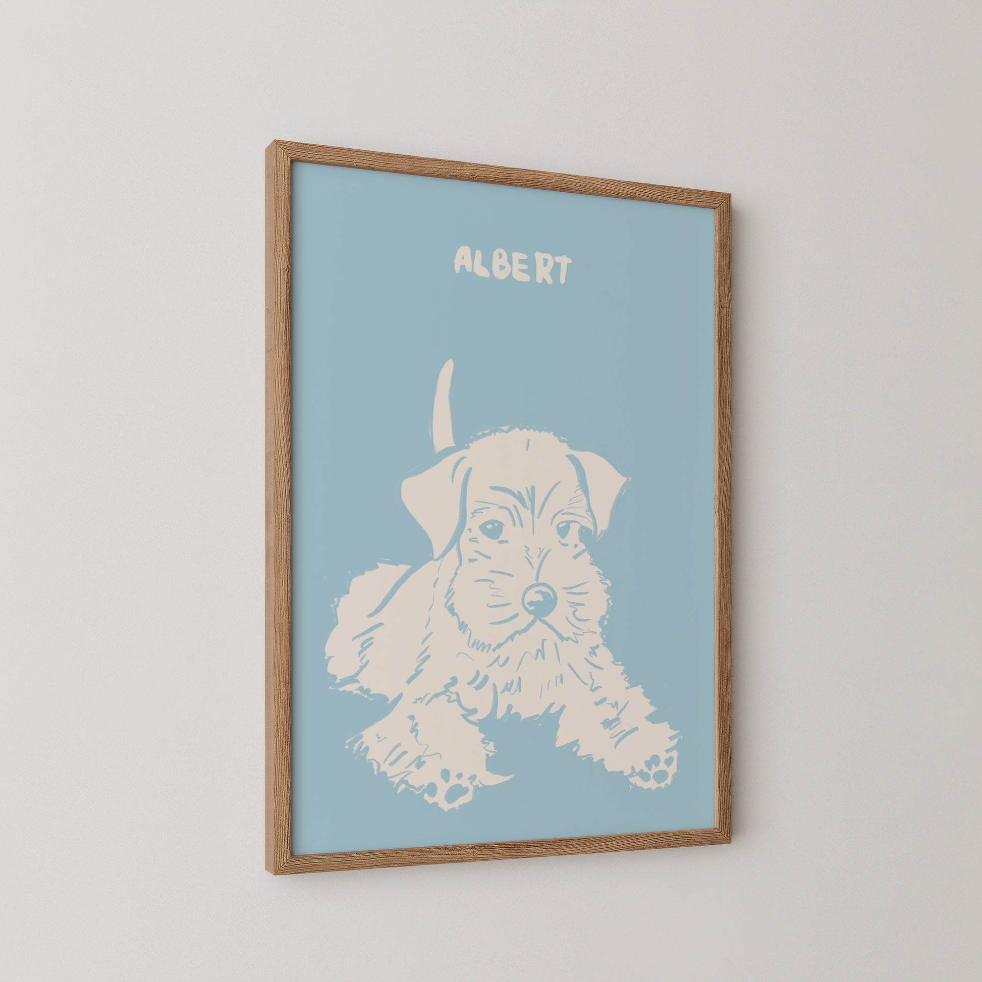 Soft Pop Custom Portrait Pale Blue