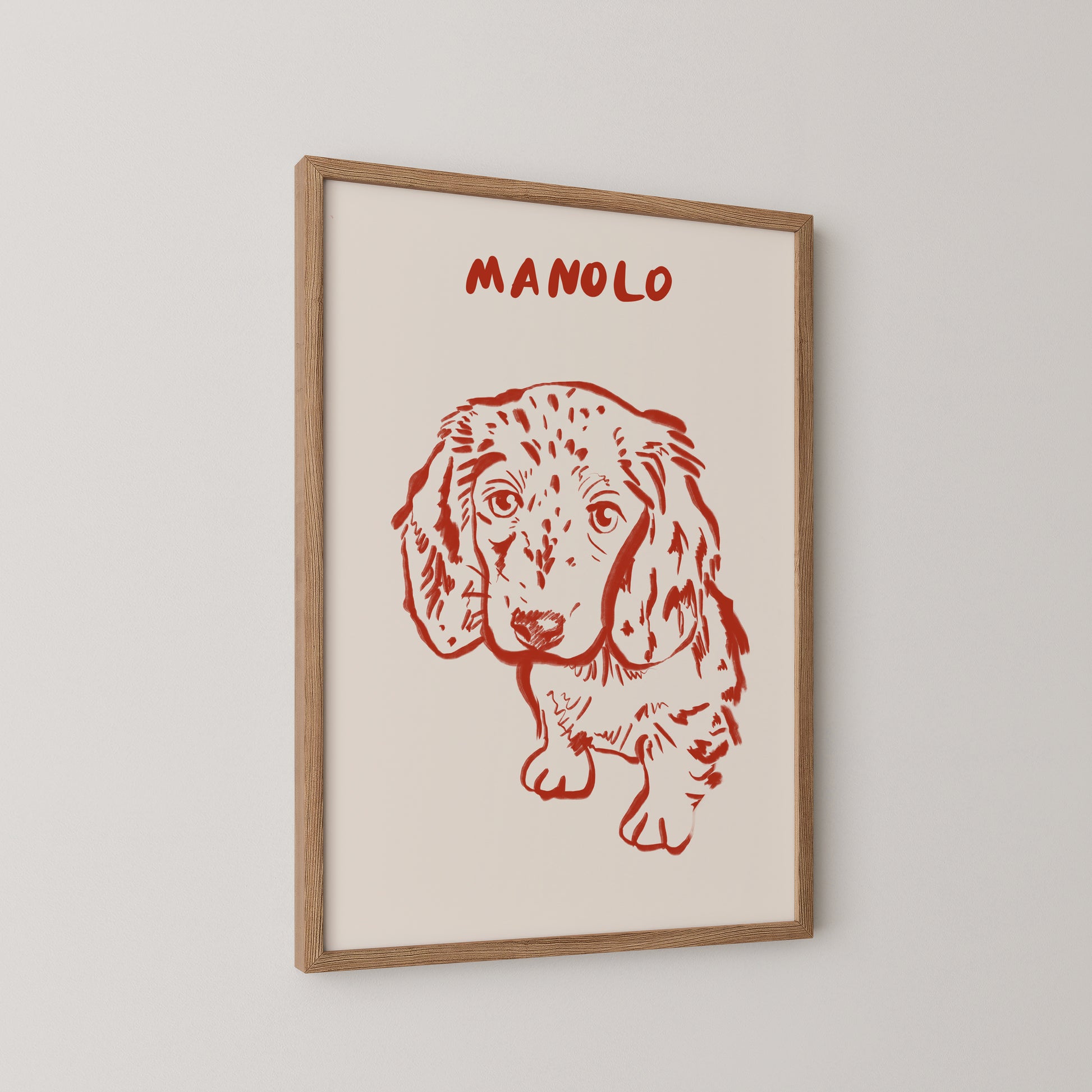 Classic Custom Portrait in Red