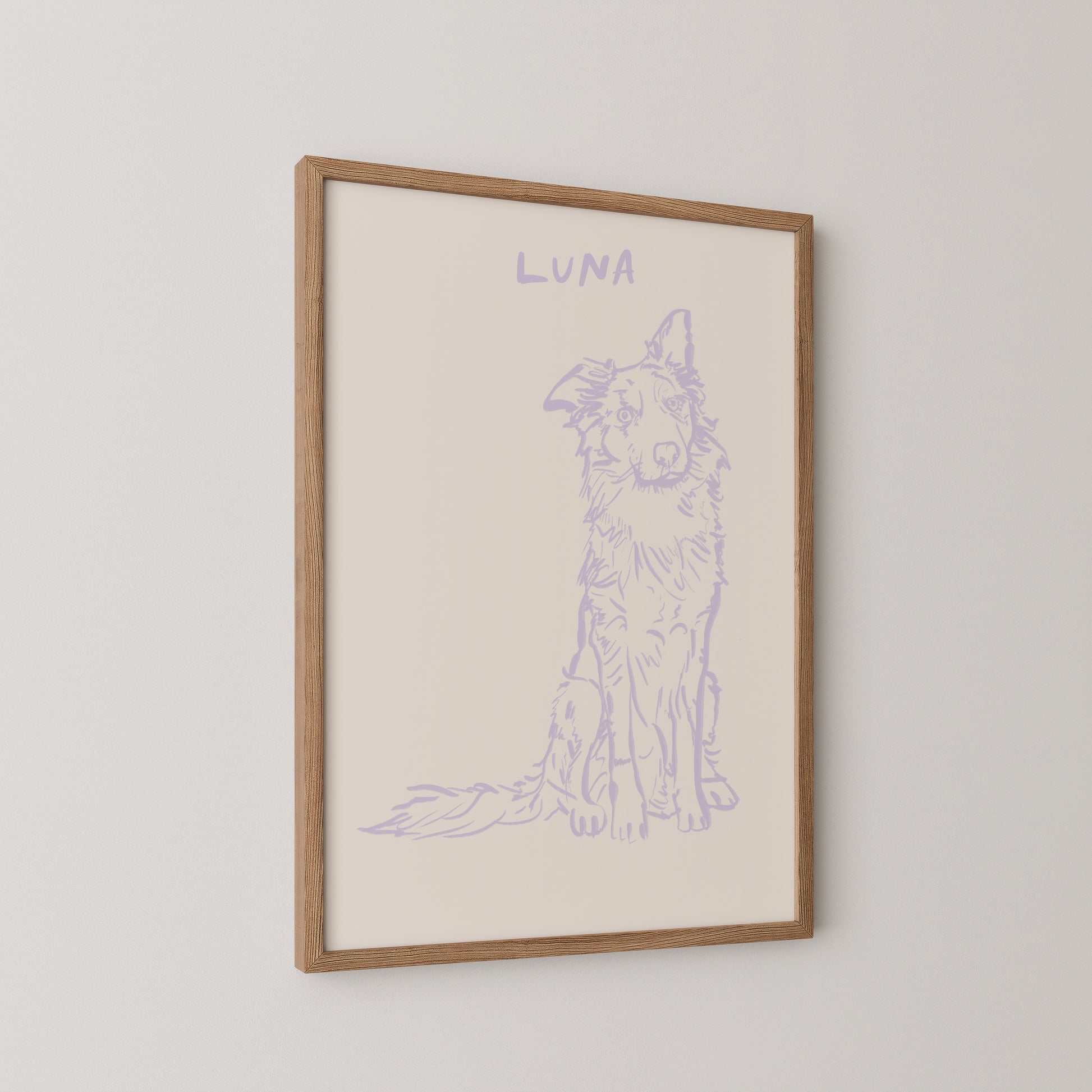 Classic Custom Portrait in Lilac