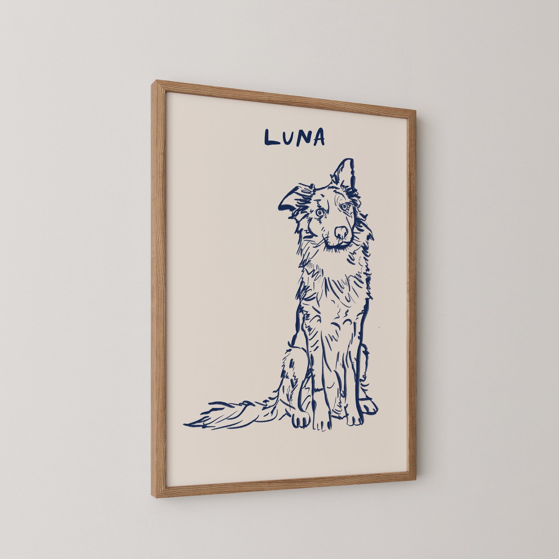 Classic Custom Portrait in Midnight Blue