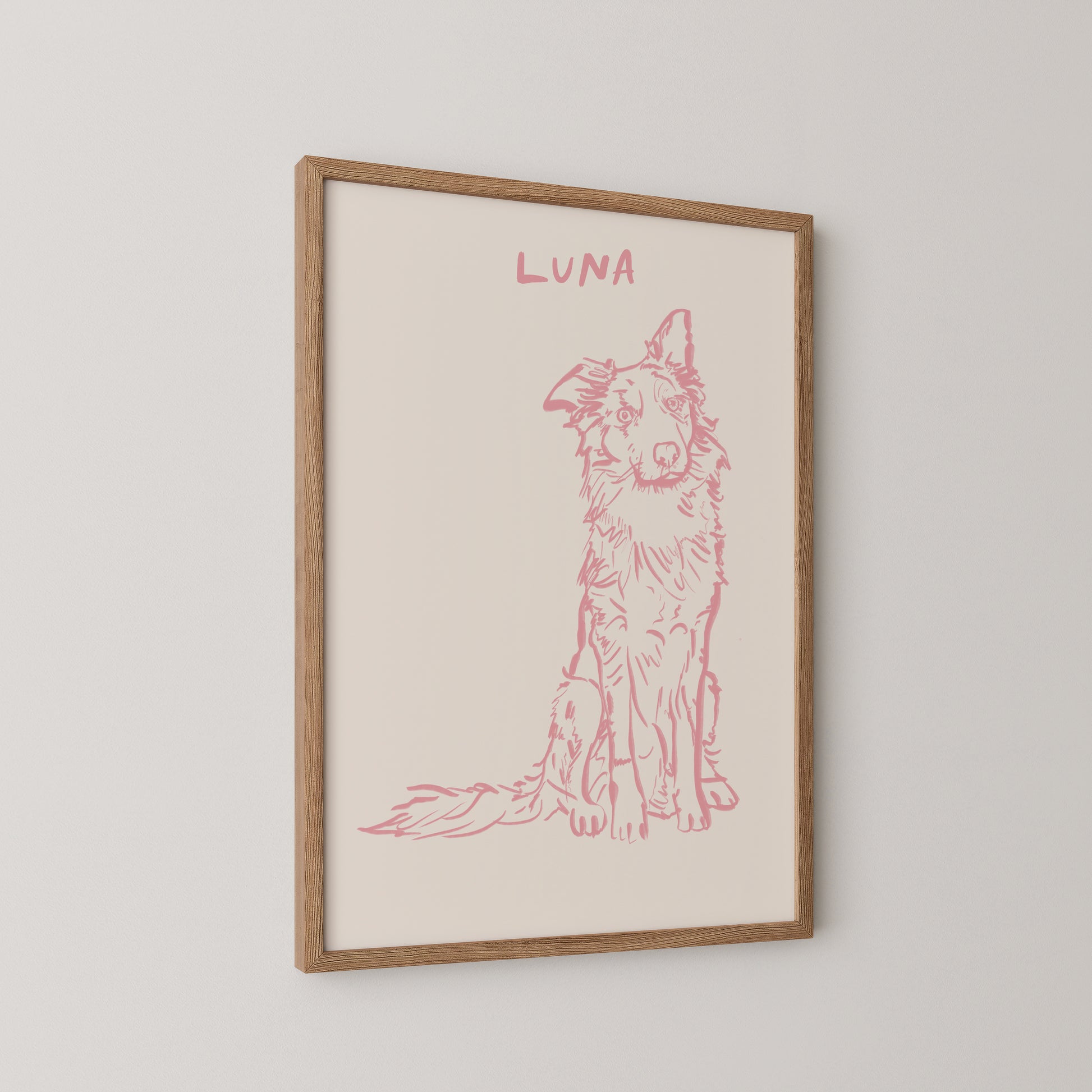 Classic Custom Portrait in Pink