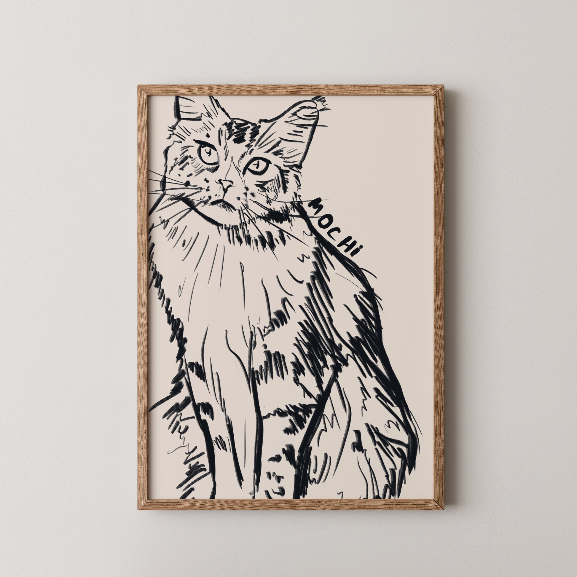 Cropped Custom Portrait in Black