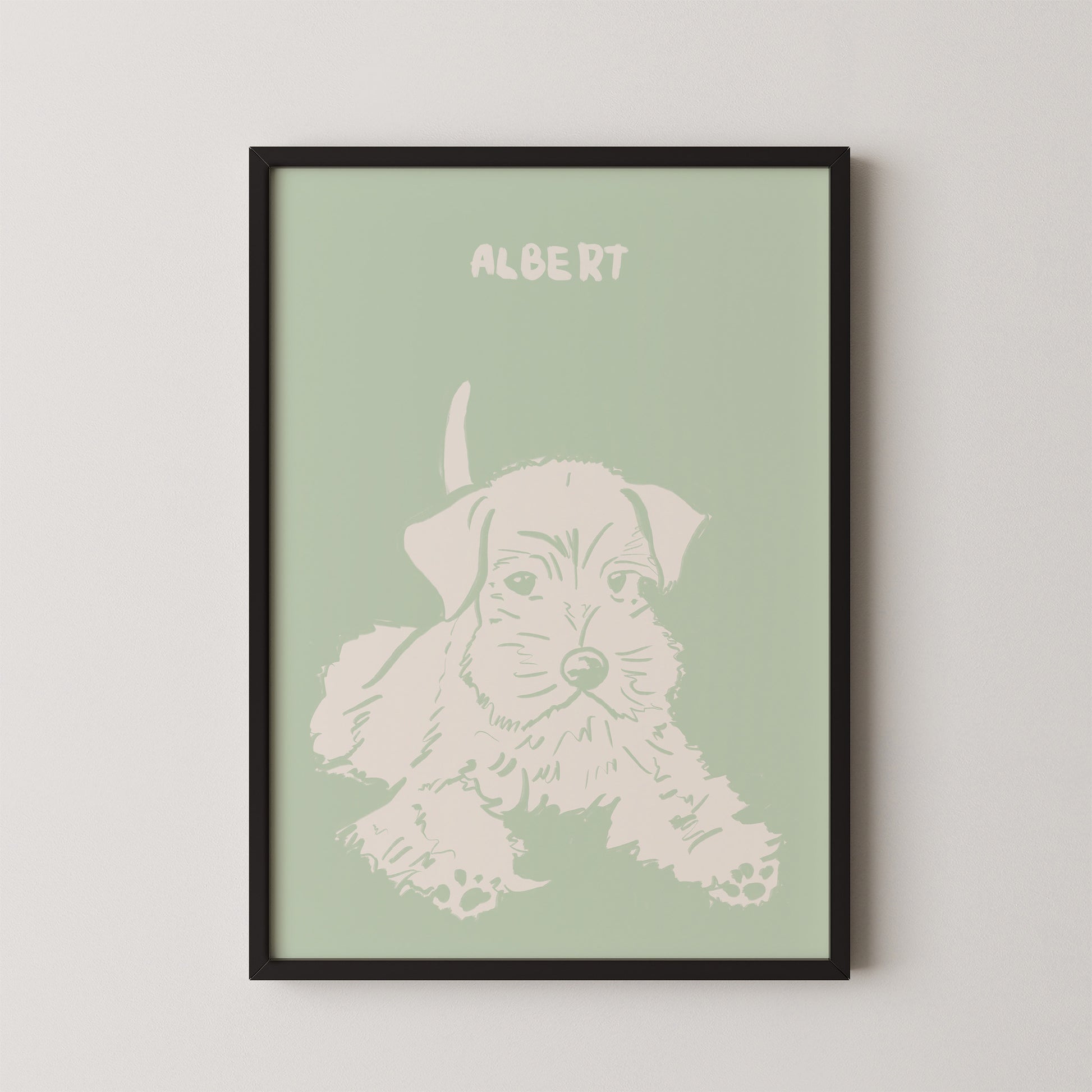 Soft Pop Custom Portrait Sage