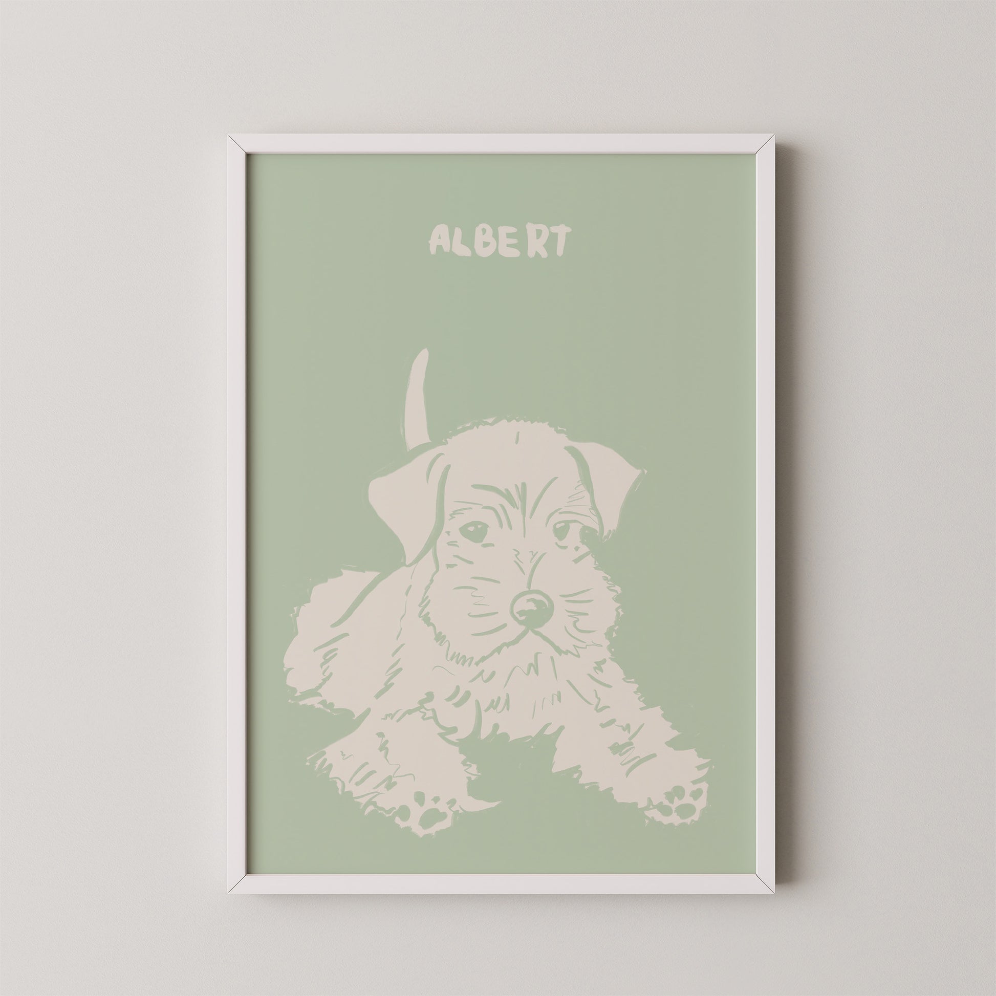 Soft Pop Custom Portrait Sage