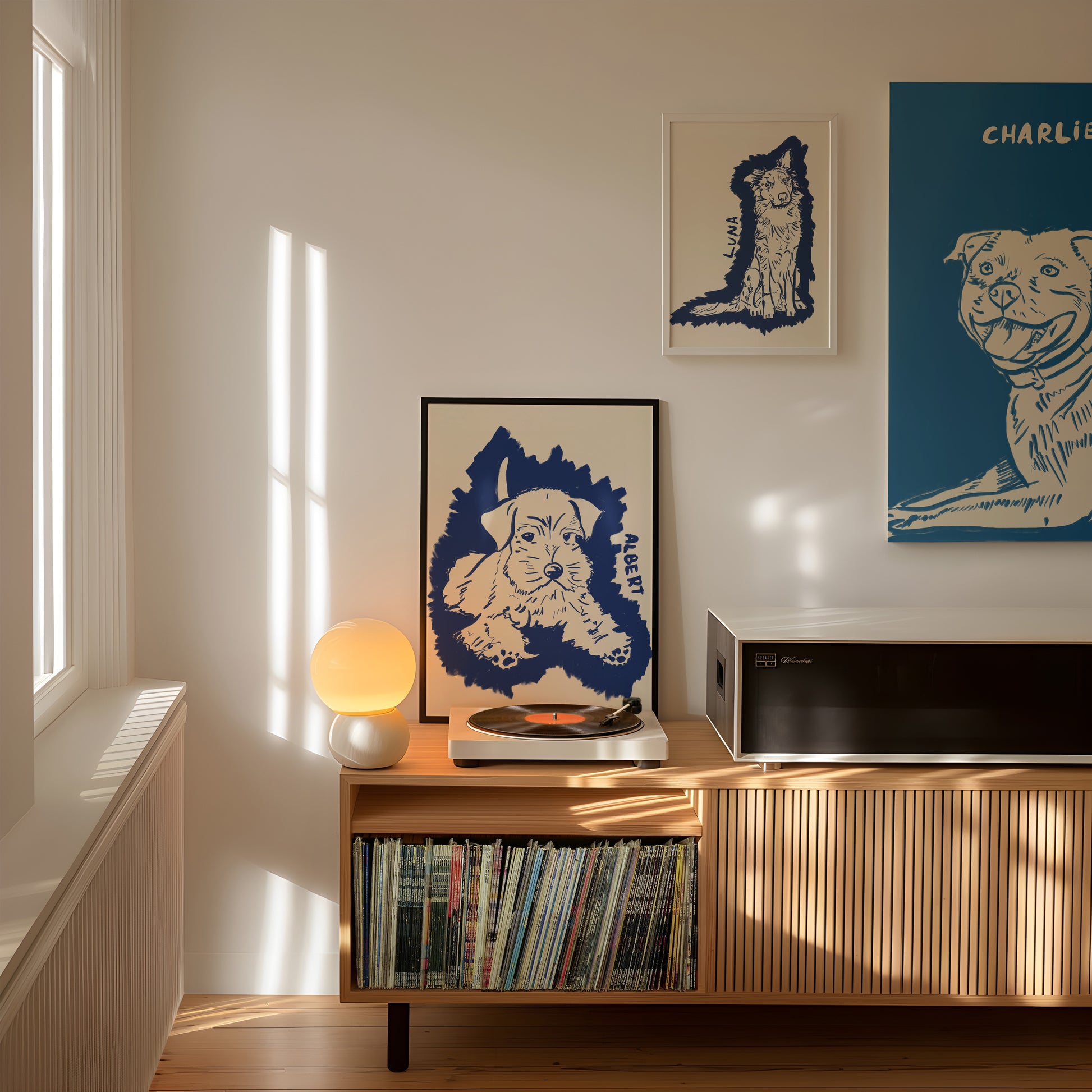 Halo Custom Portrait in Midnight Blue