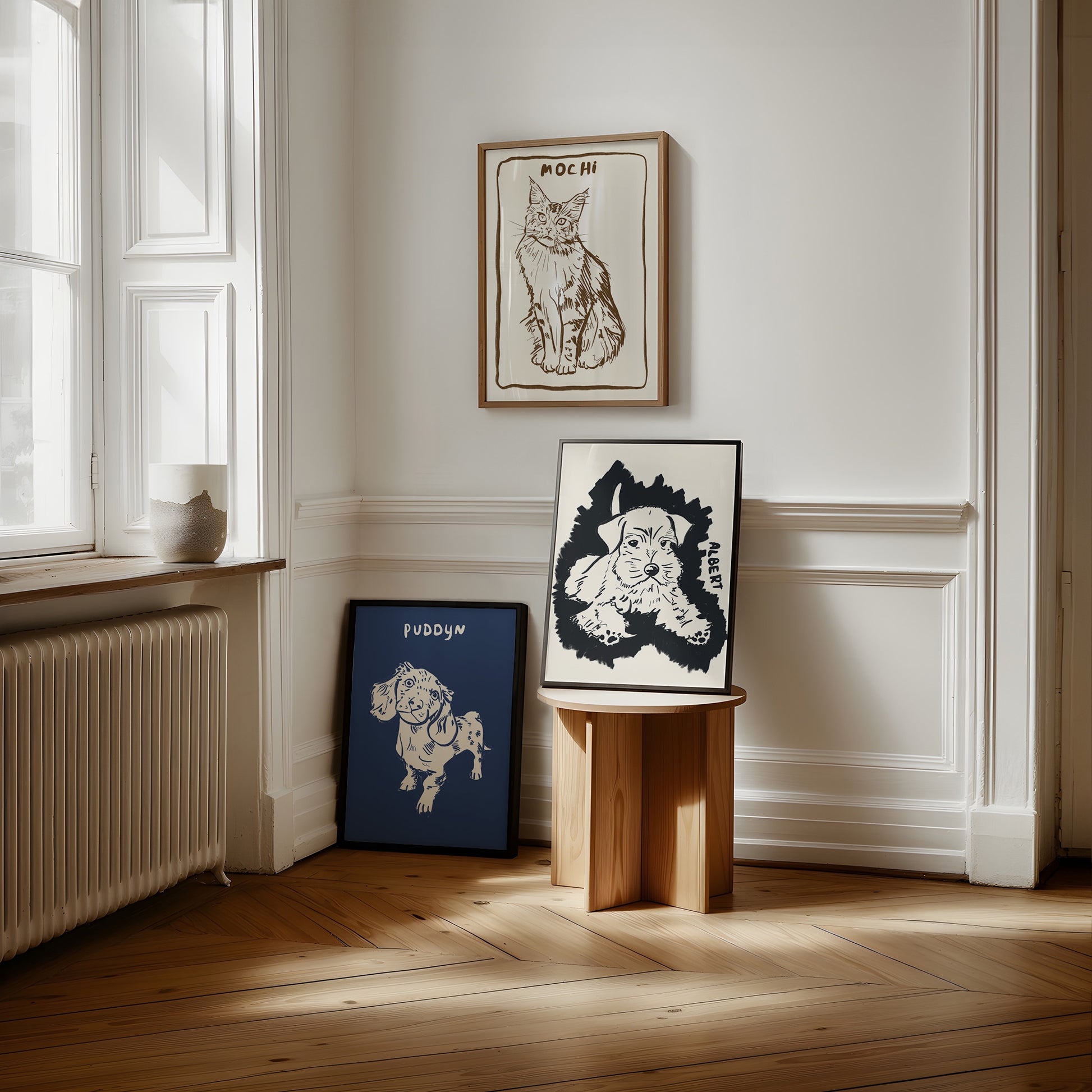 Soft Pop Custom Portrait Midnight Blue