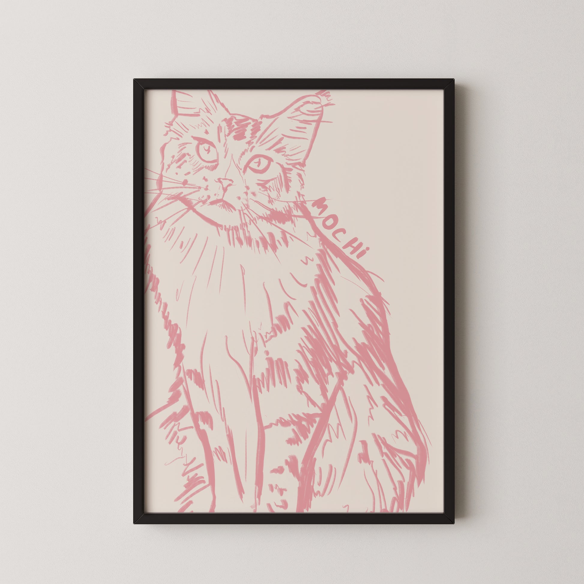 Cropped Custom Portrait in Pink