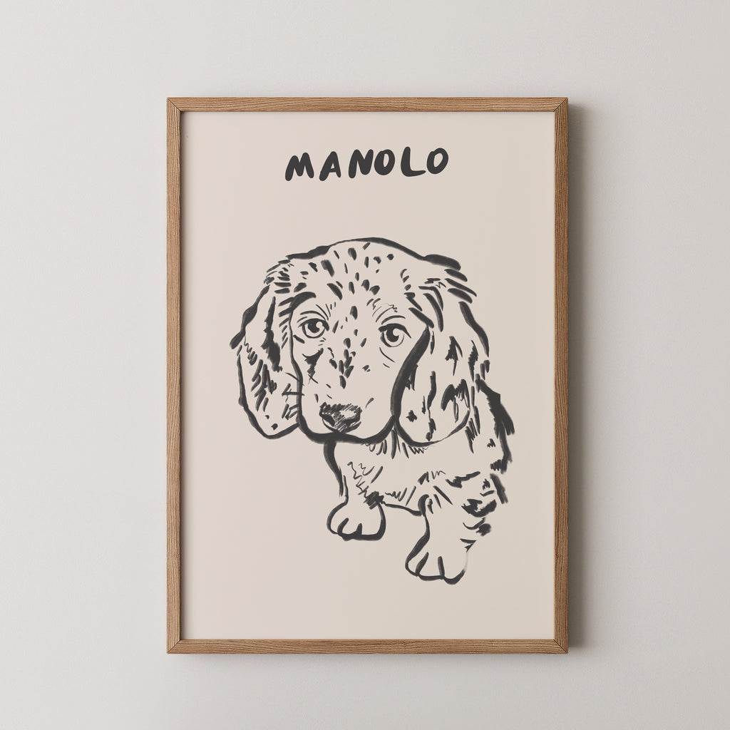 Classic Custom Portrait in Charcoal