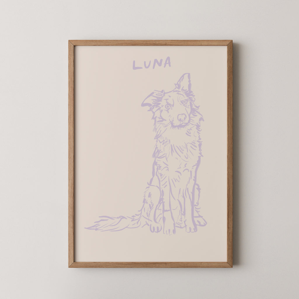 Classic Custom Portrait in Lilac