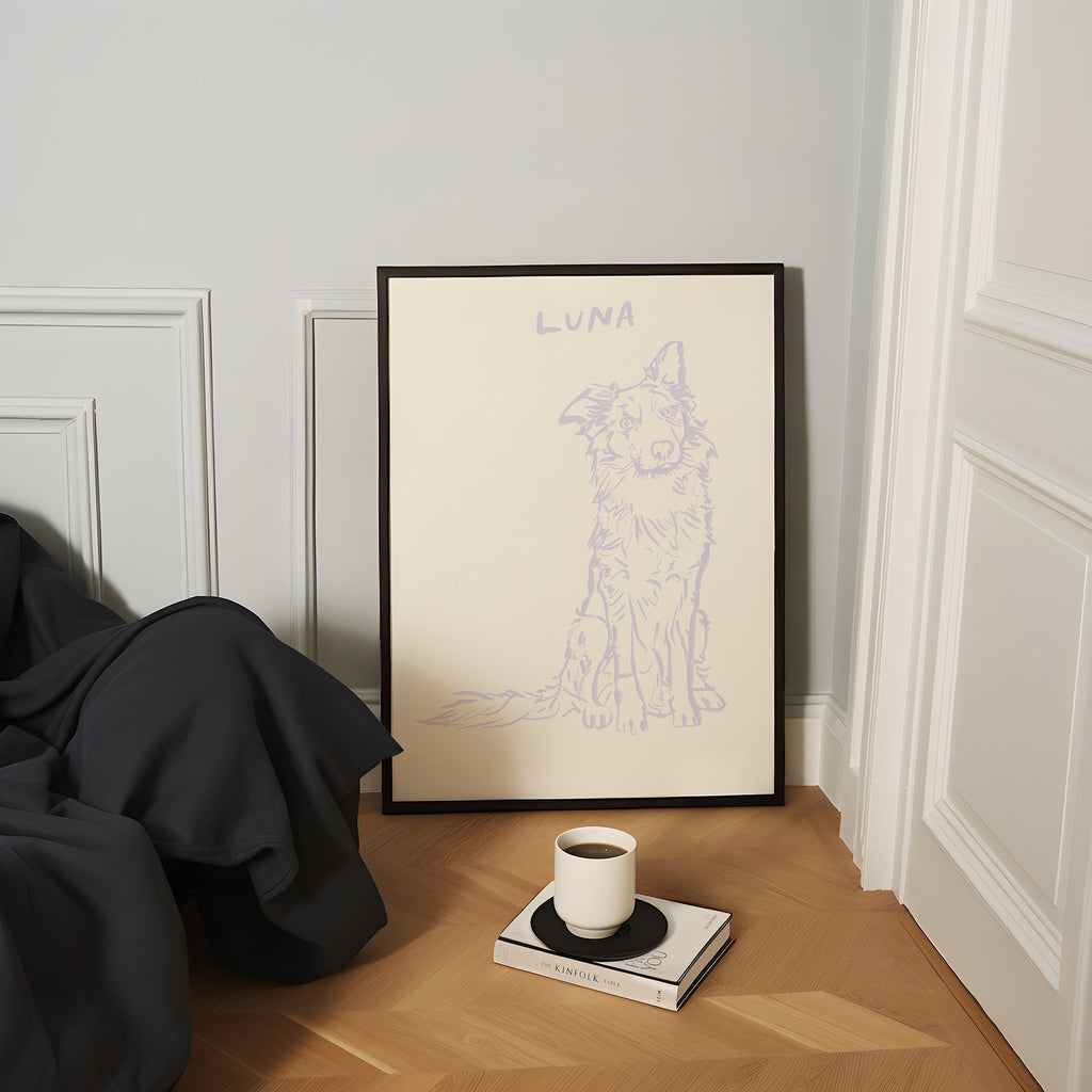 Classic Custom Portrait in Lilac