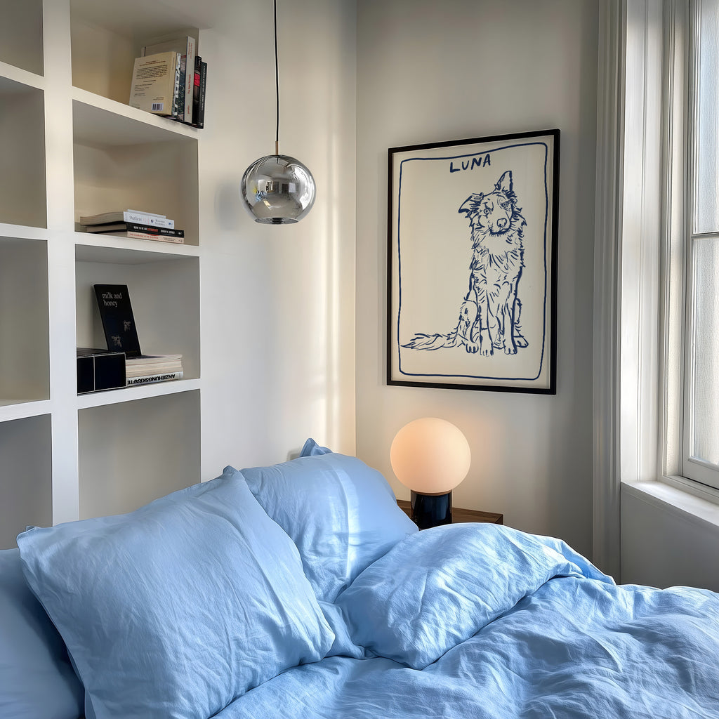 Classic Custom Portrait in Midnight Blue