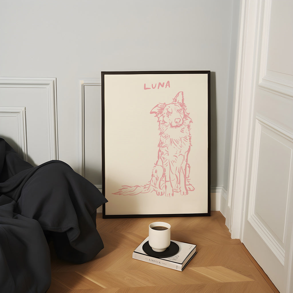 Classic Custom Portrait in Pink