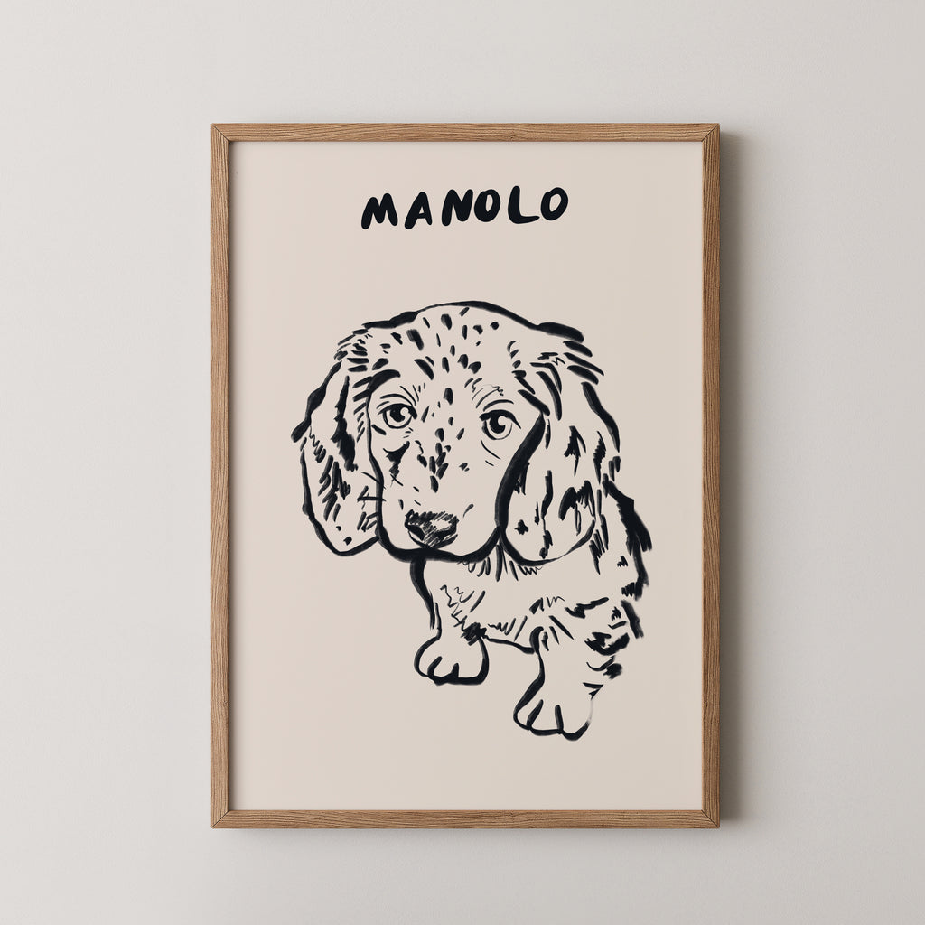 Classic Custom Portrait in Black