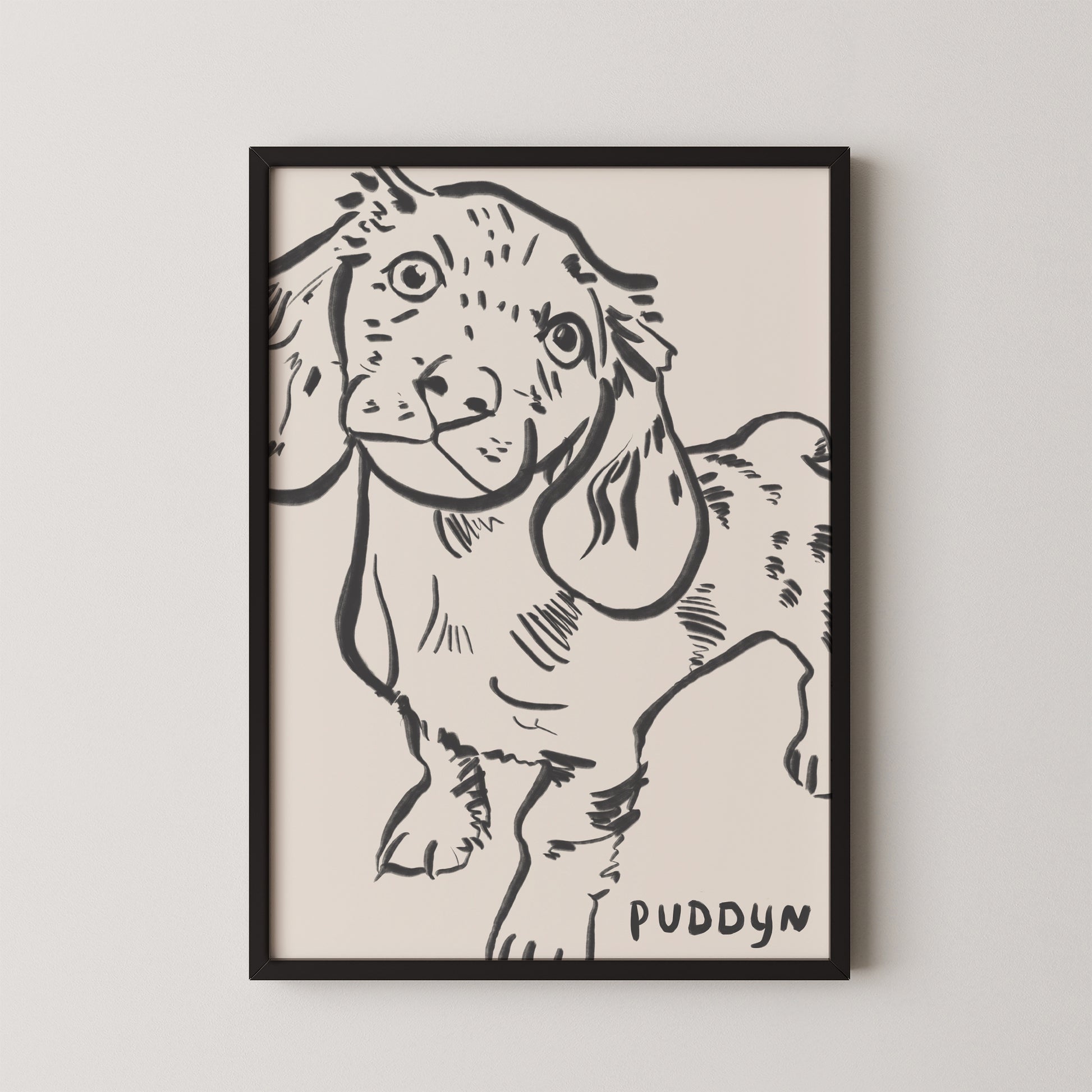 Cropped Custom Portrait in Charcoal