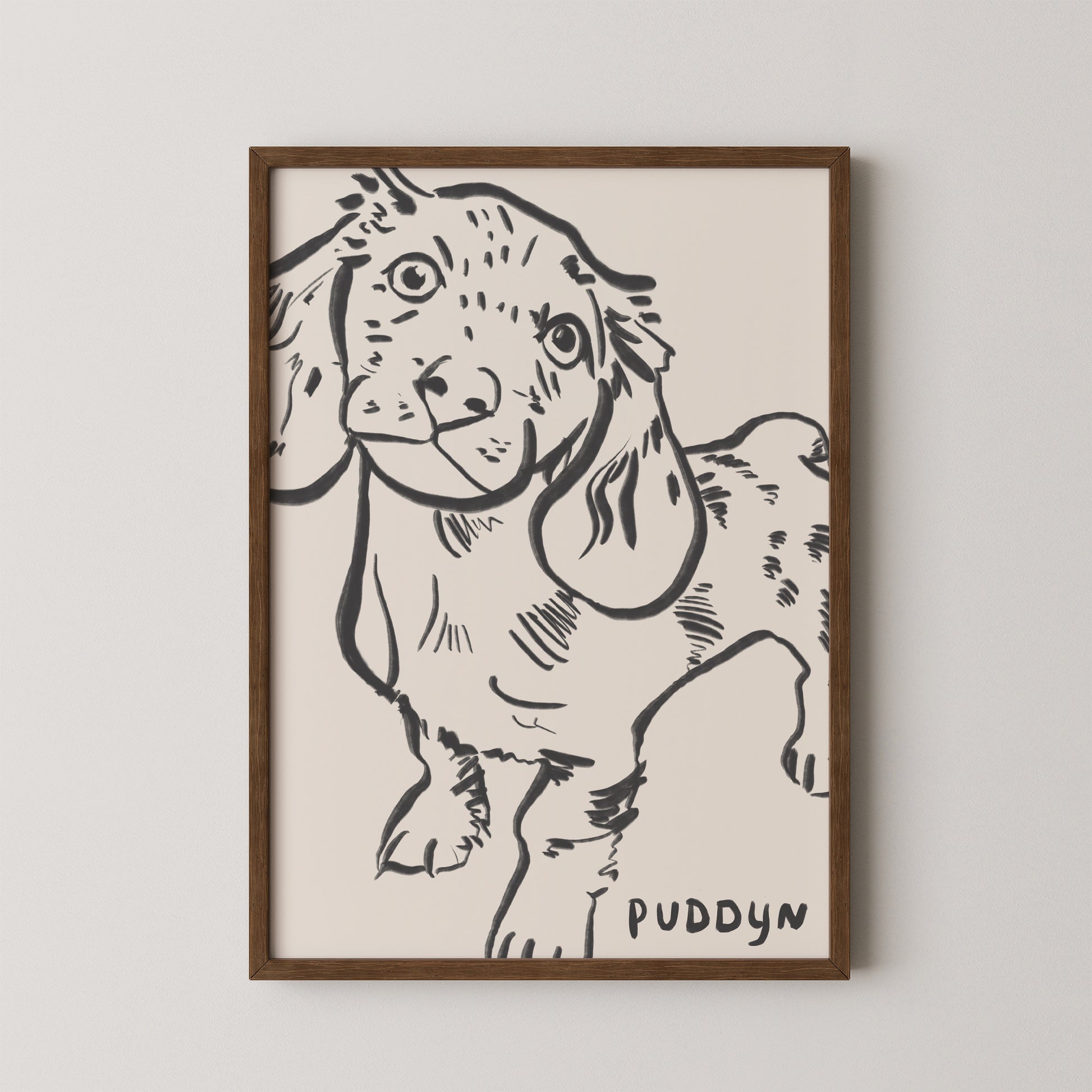 Cropped Custom Portrait in Charcoal