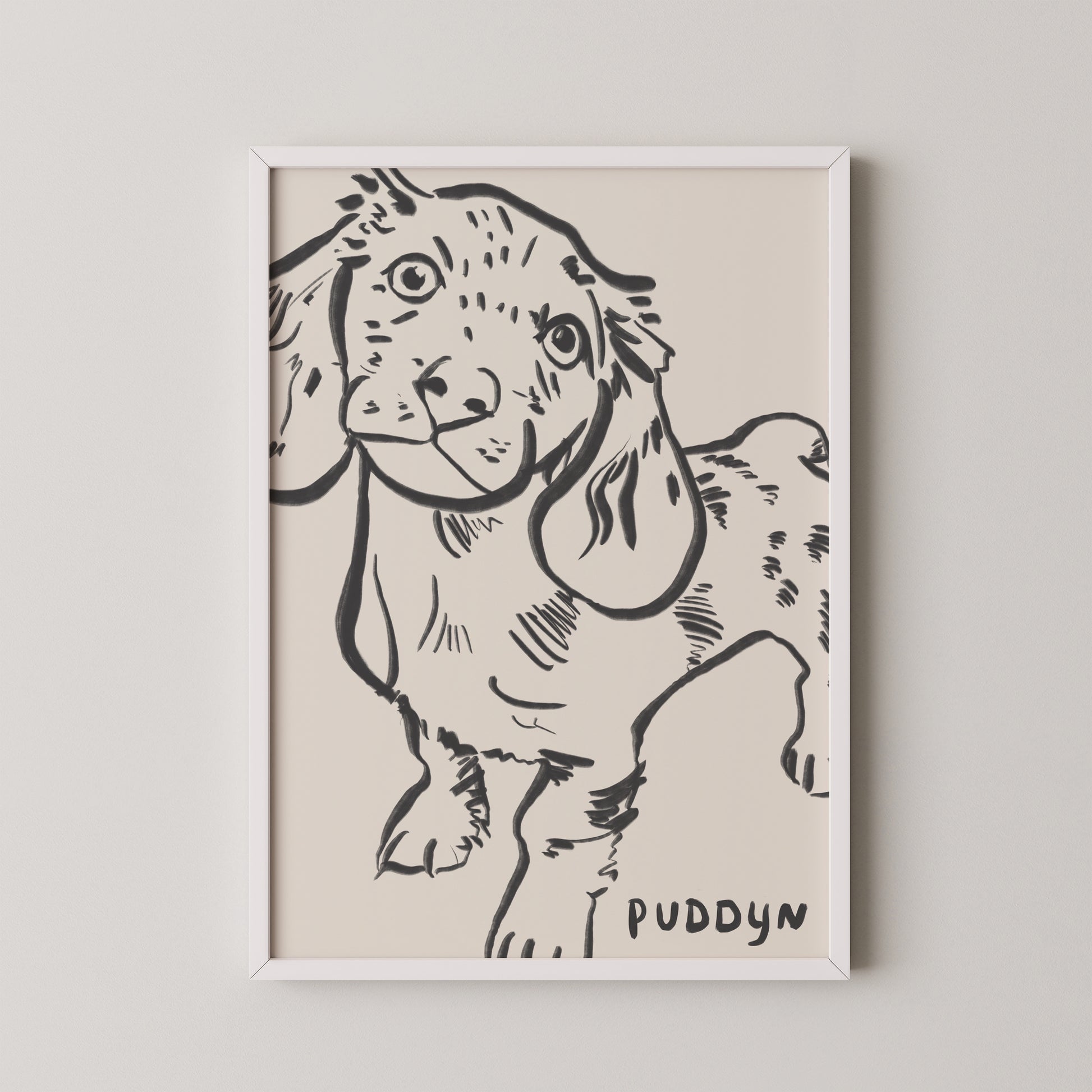 Cropped Custom Portrait in Charcoal