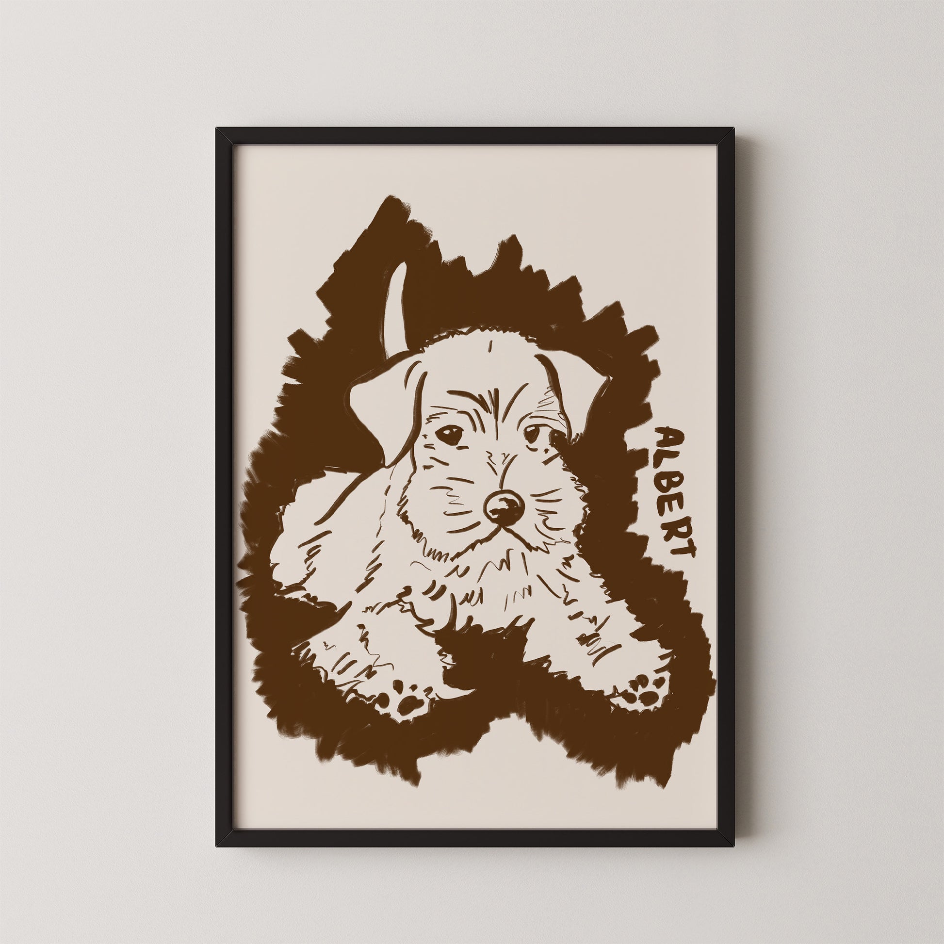 Halo Custom Portrait in Espresso