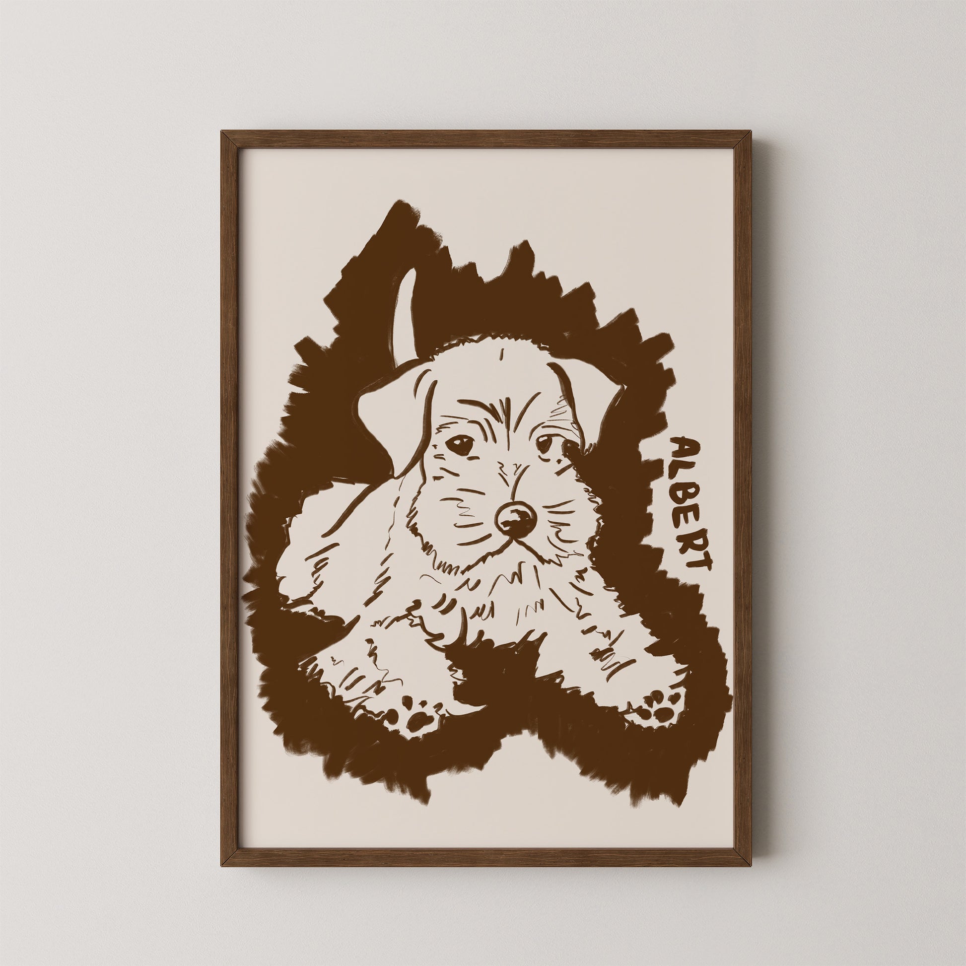 Halo Custom Portrait in Espresso