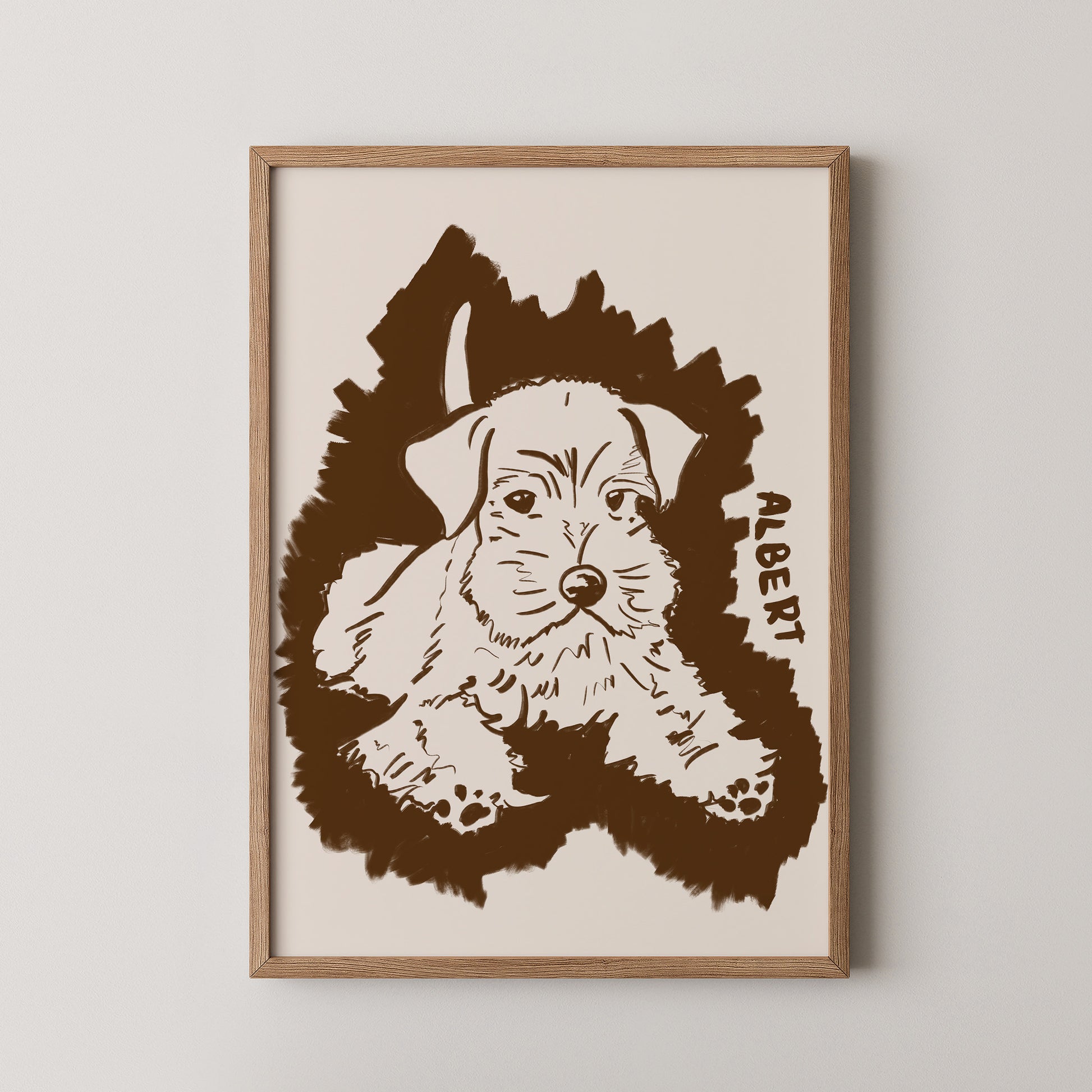 Halo Custom Portrait in Espresso