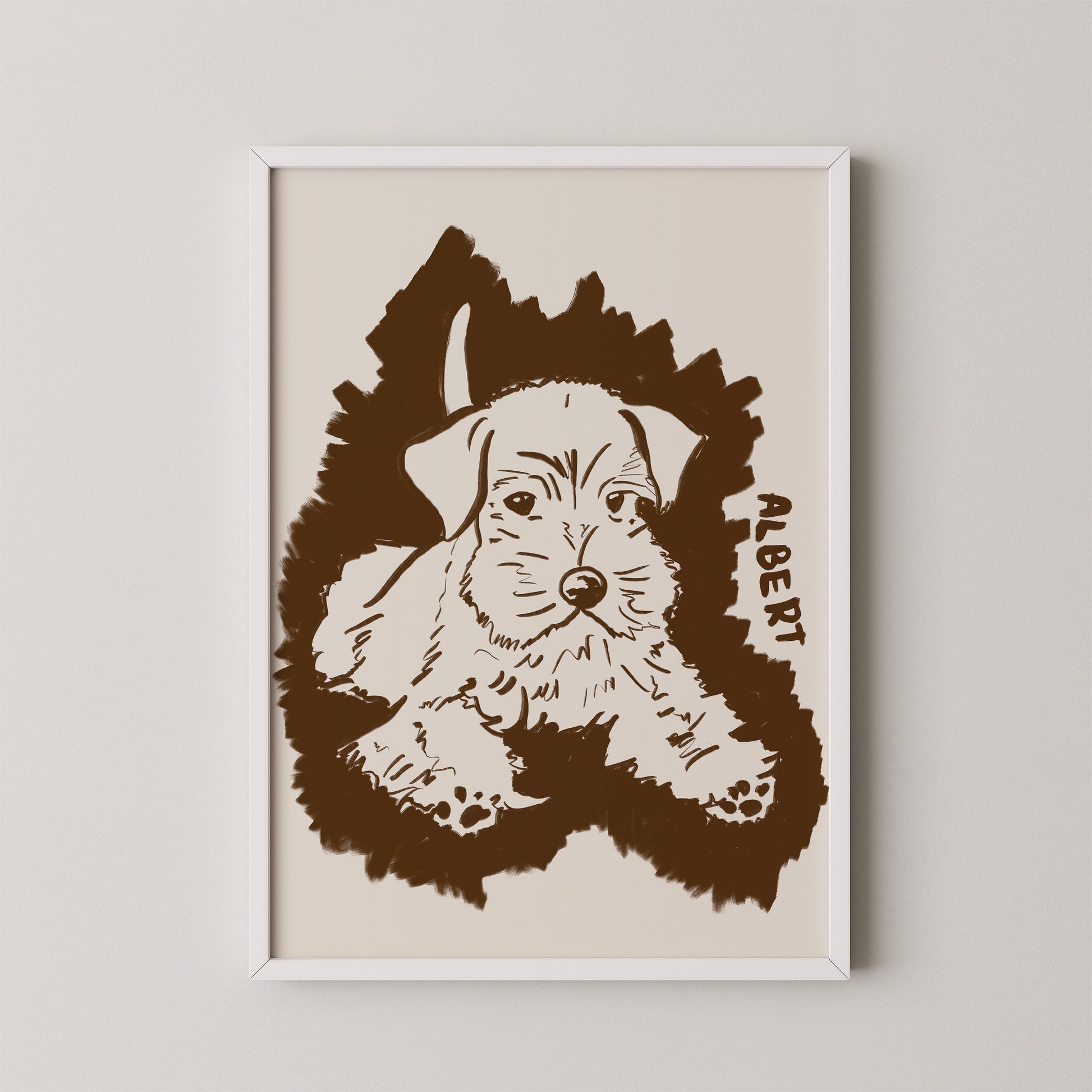 Halo Custom Portrait in Espresso