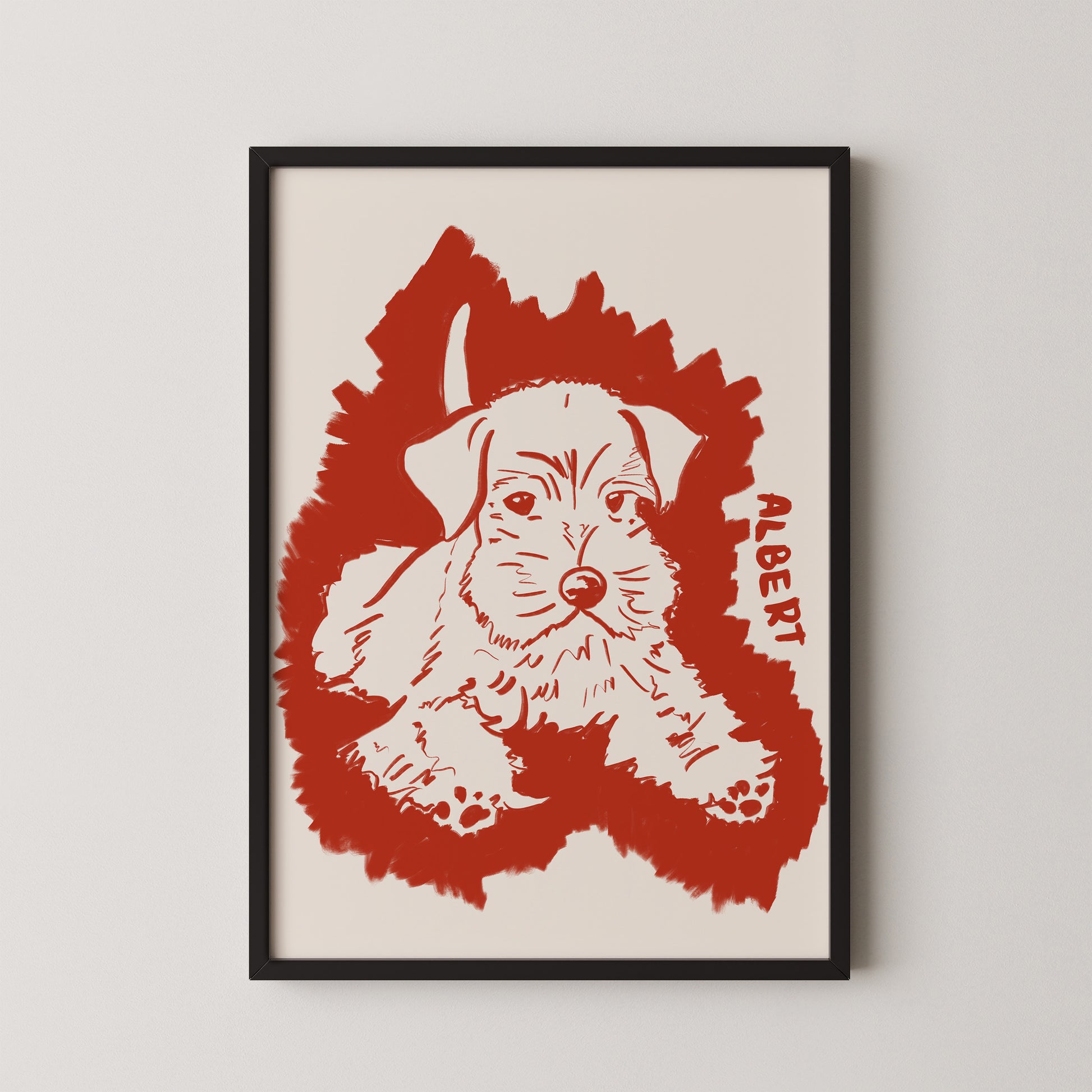 Halo Custom Portrait in Red