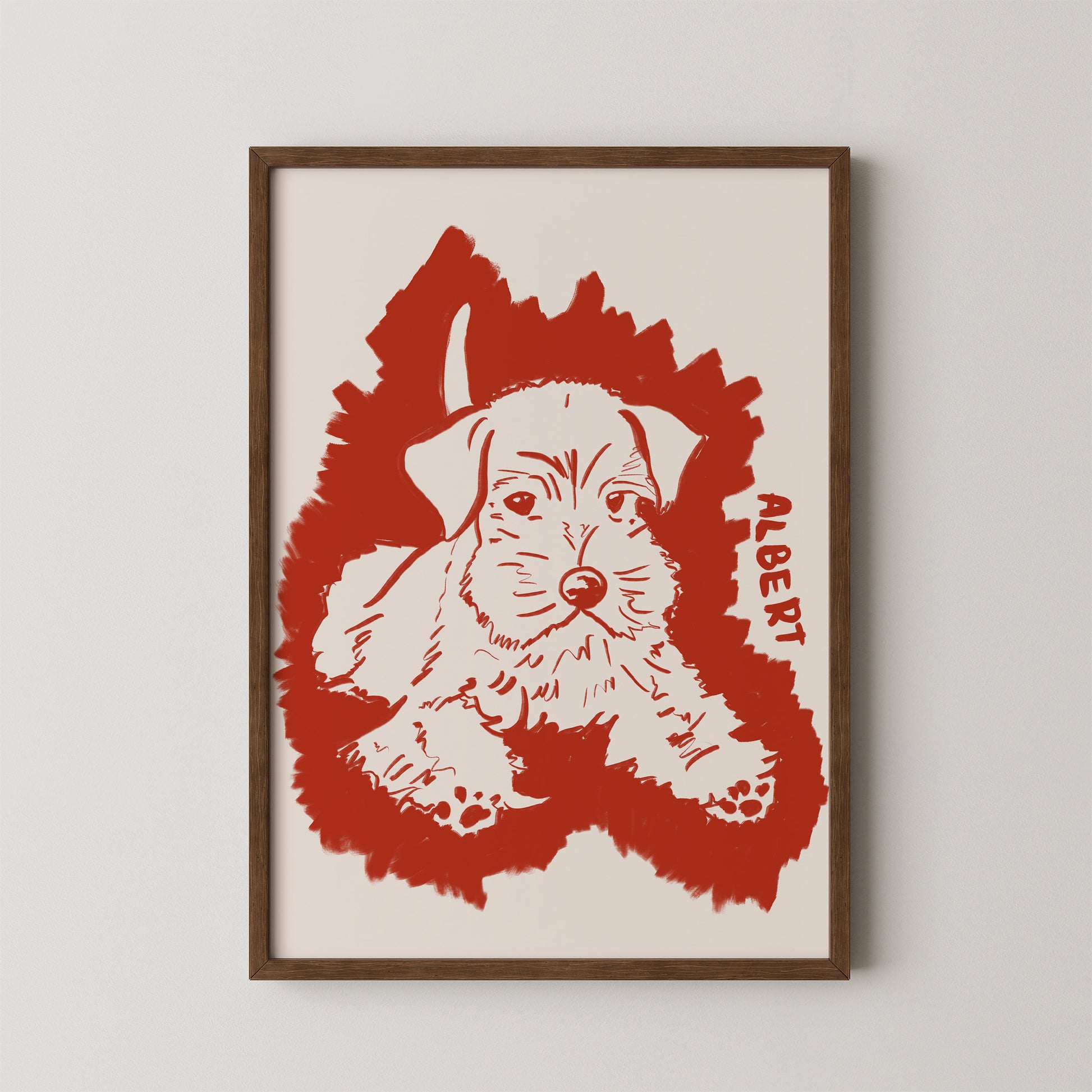 Halo Custom Portrait in Red