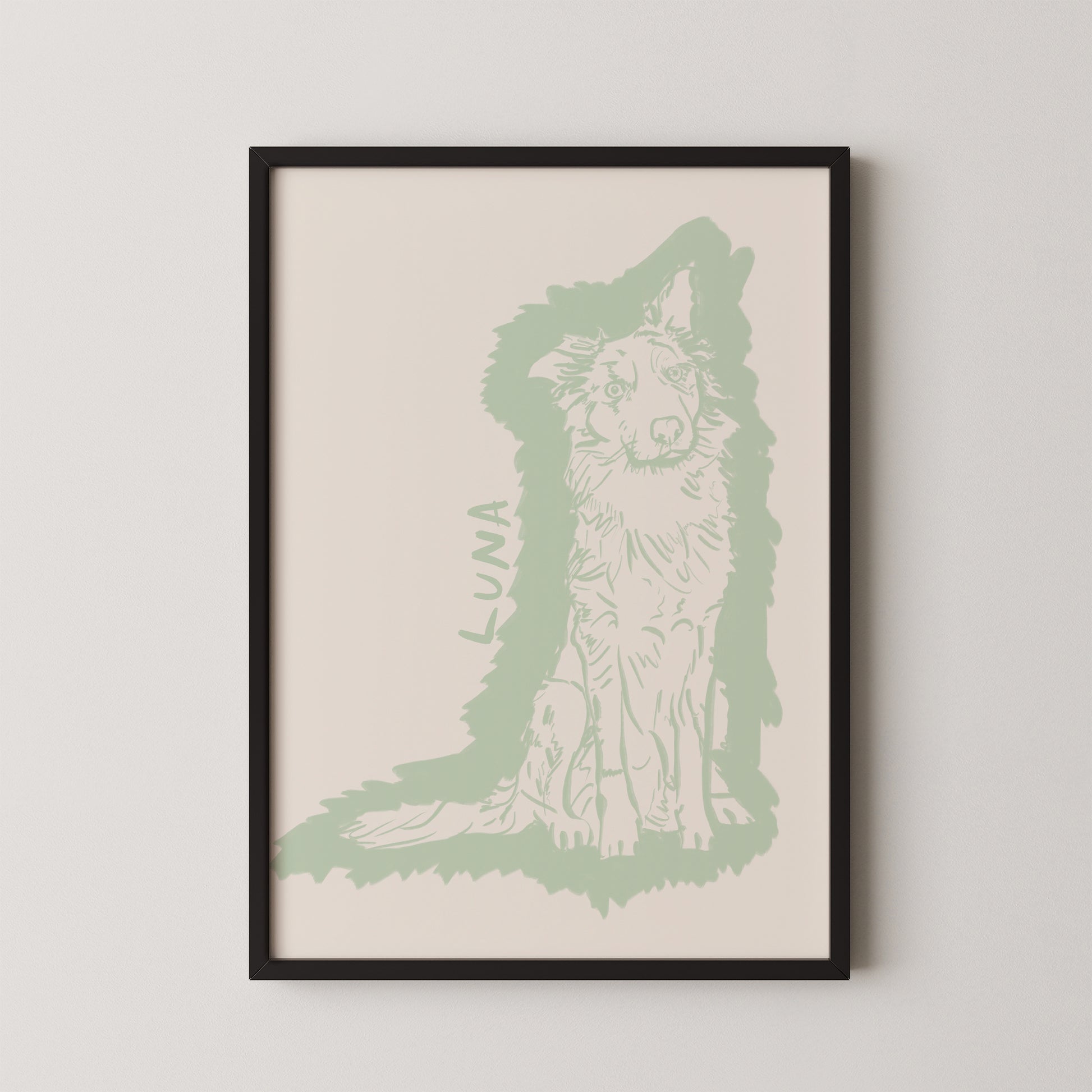 Halo Custom Portrait in Sage