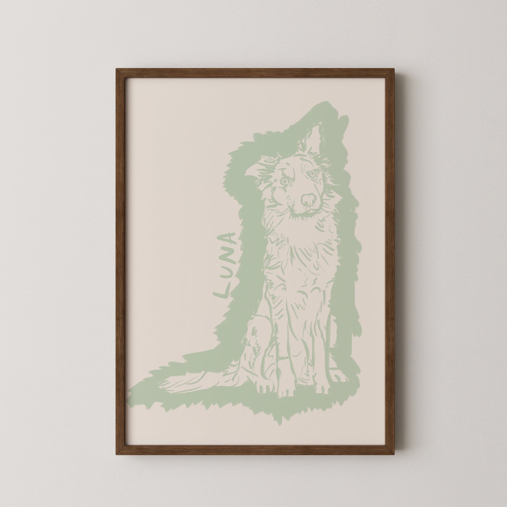 Halo Custom Portrait in Sage