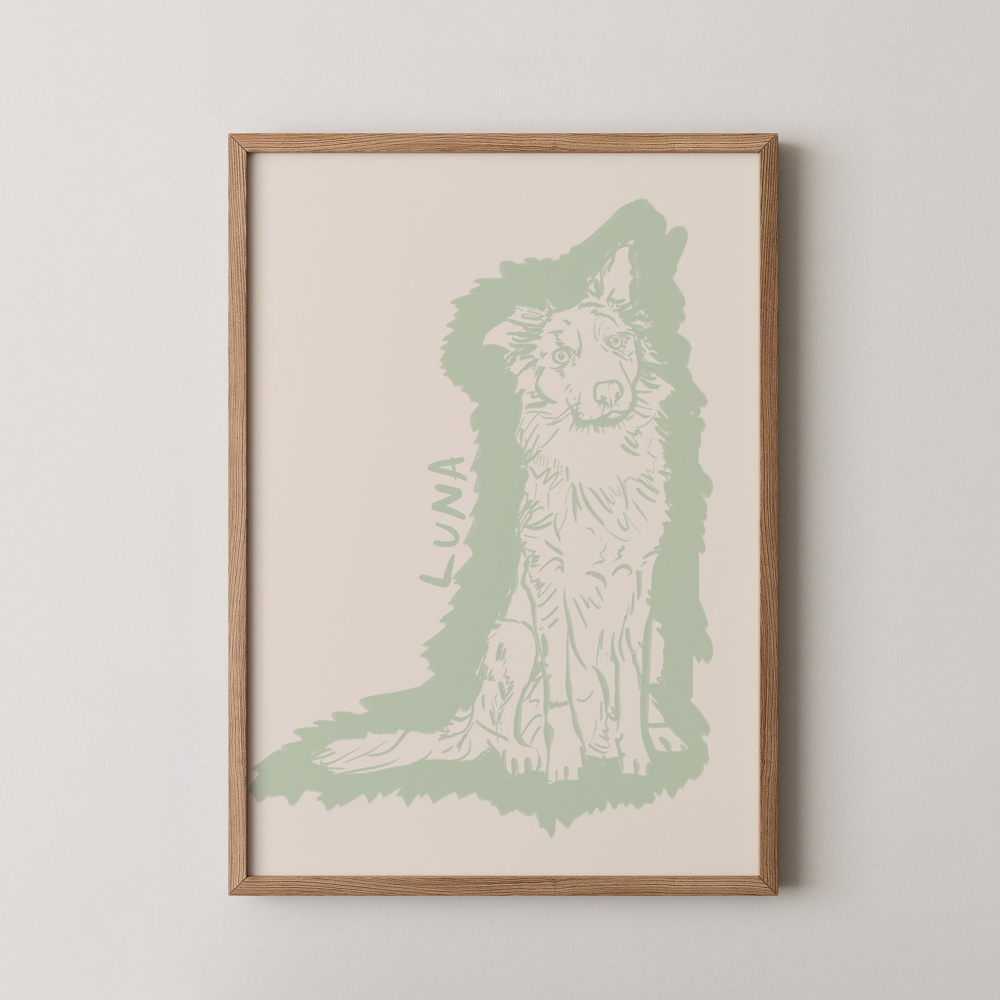 Halo Custom Portrait in Sage