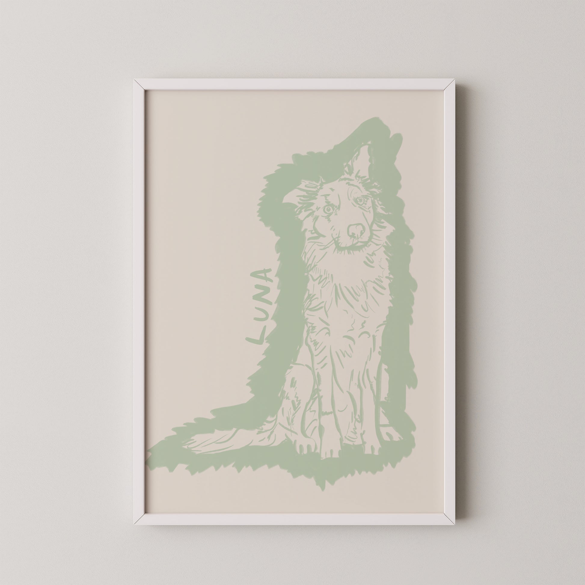 Halo Custom Portrait in Sage