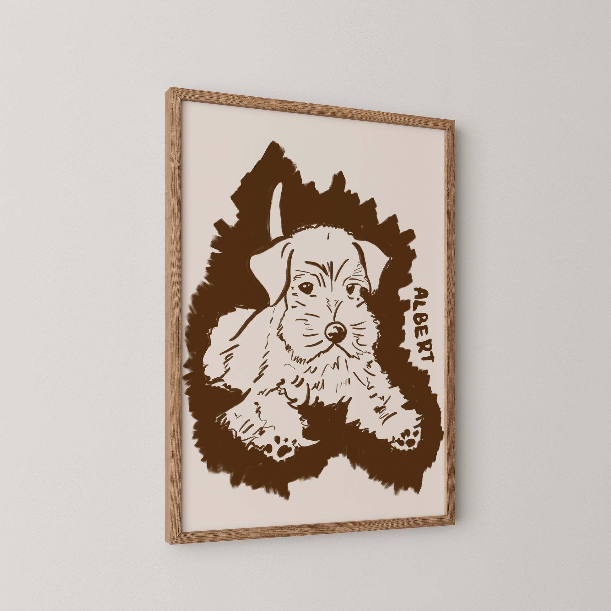 Halo Custom Portrait in Espresso