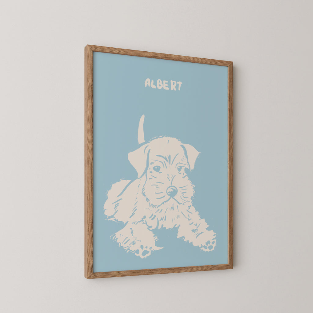 Soft Pop Custom Portrait Pale Blue