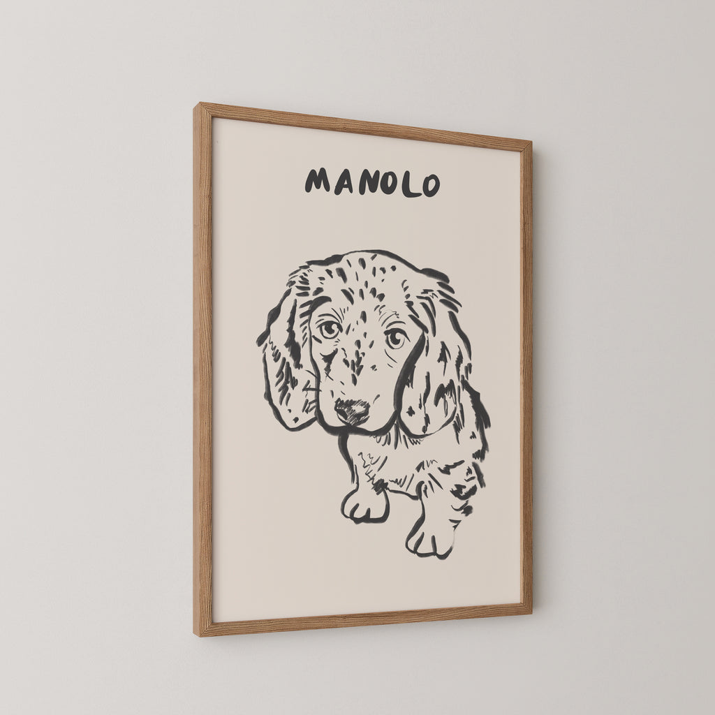 Classic Custom Portrait in Charcoal