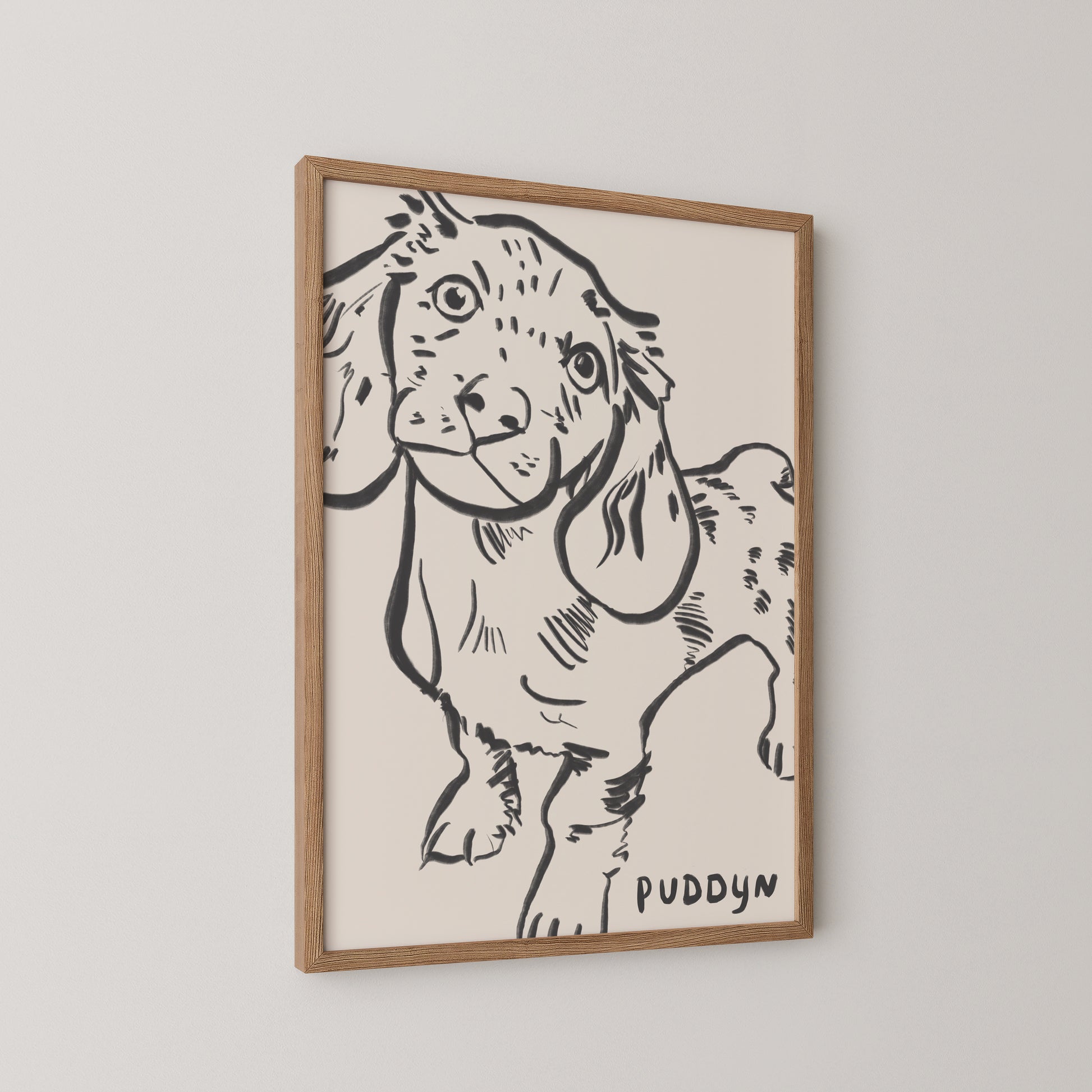 Cropped Custom Portrait in Charcoal