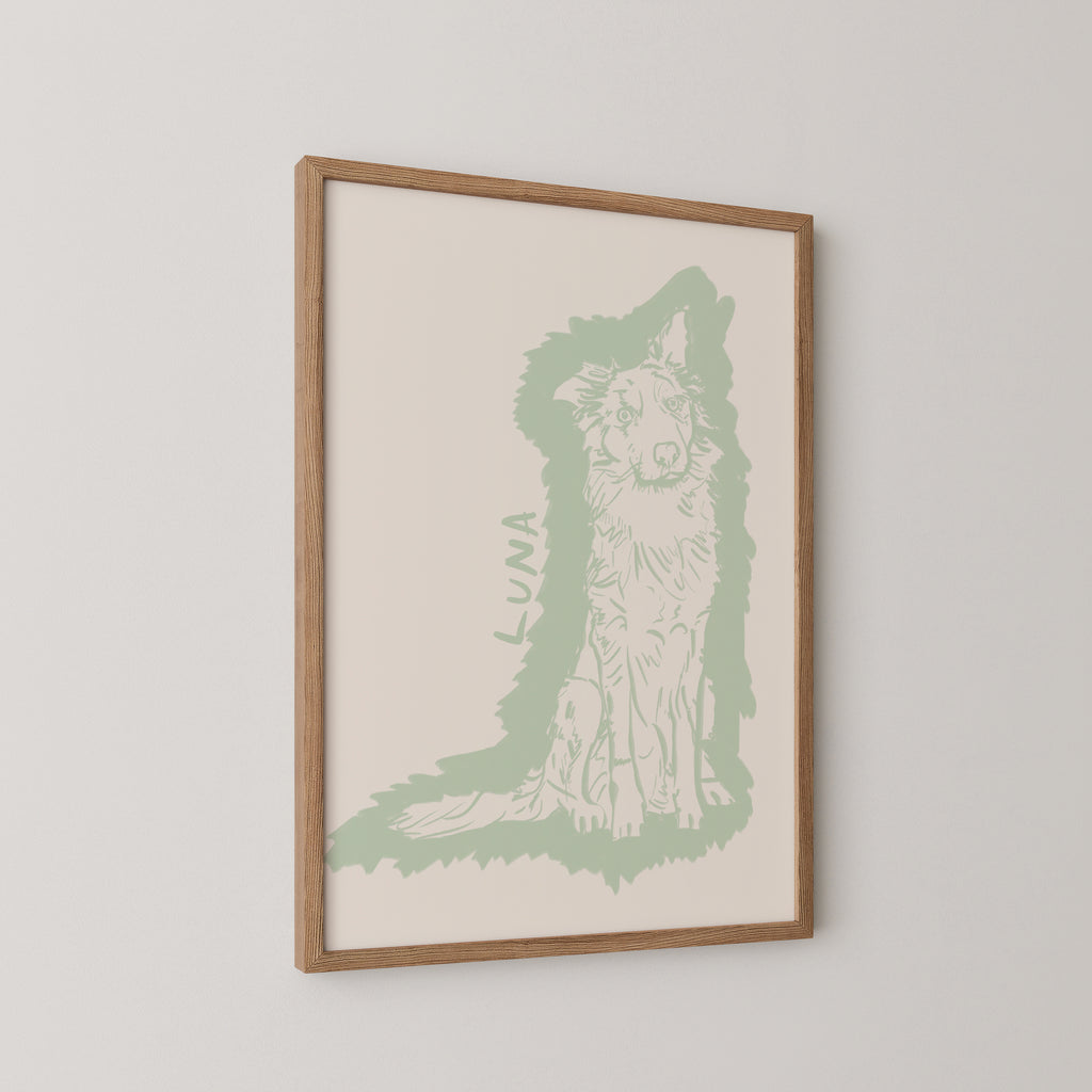 Halo Custom Portrait in Sage