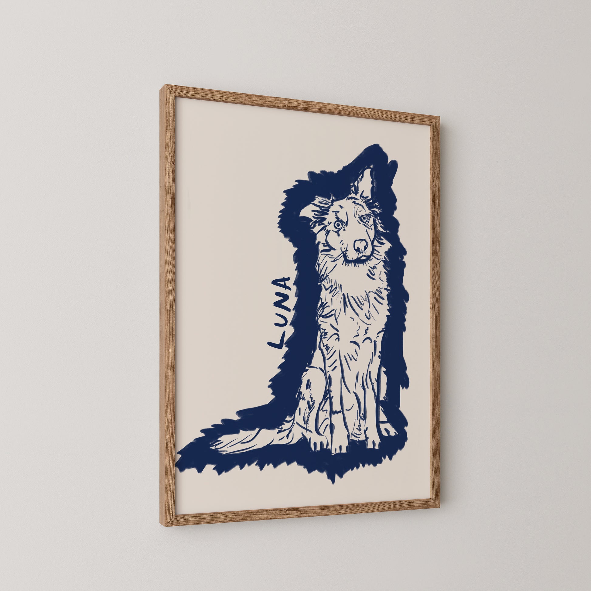 Halo Custom Portrait in Midnight Blue