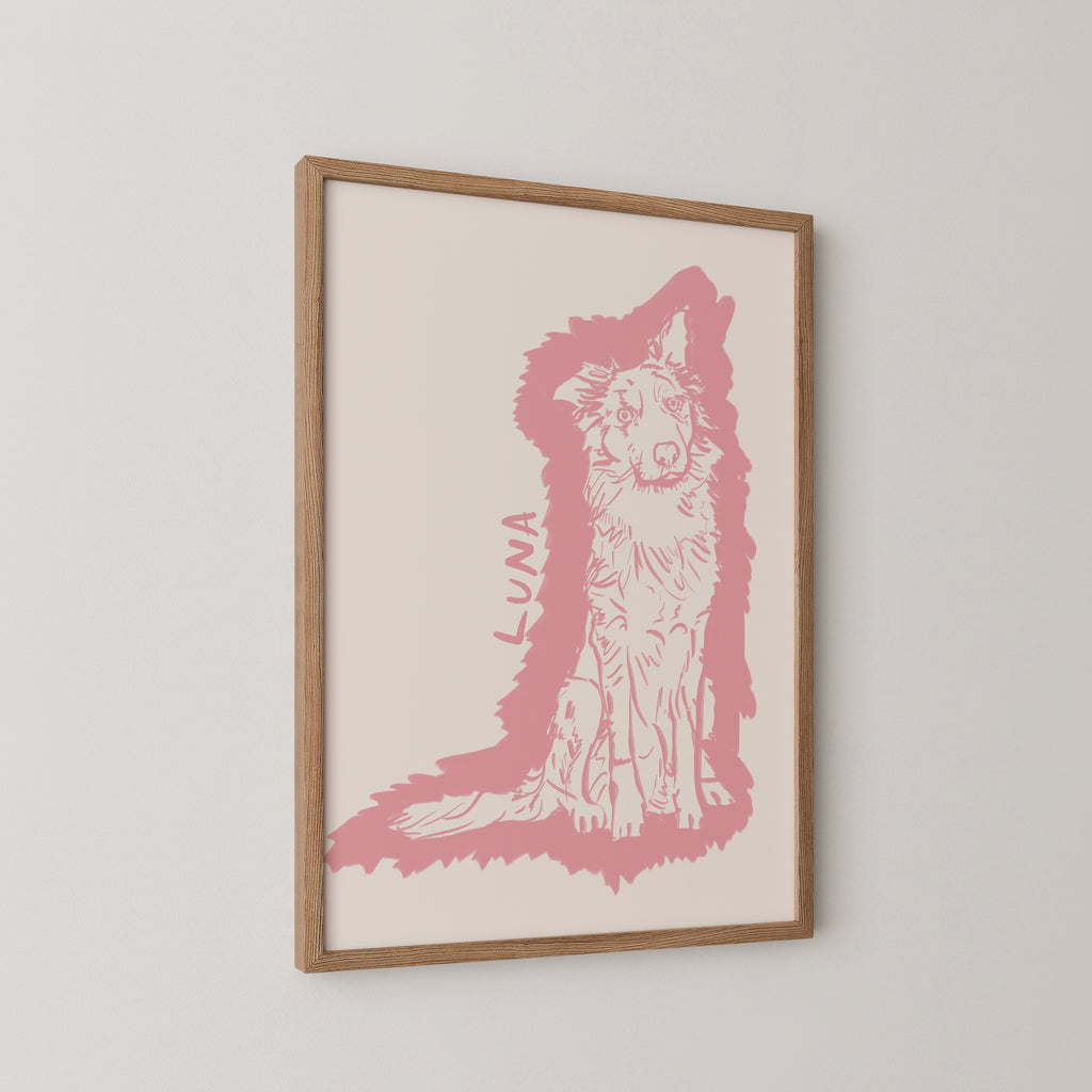 Halo Custom Portrait in Pink