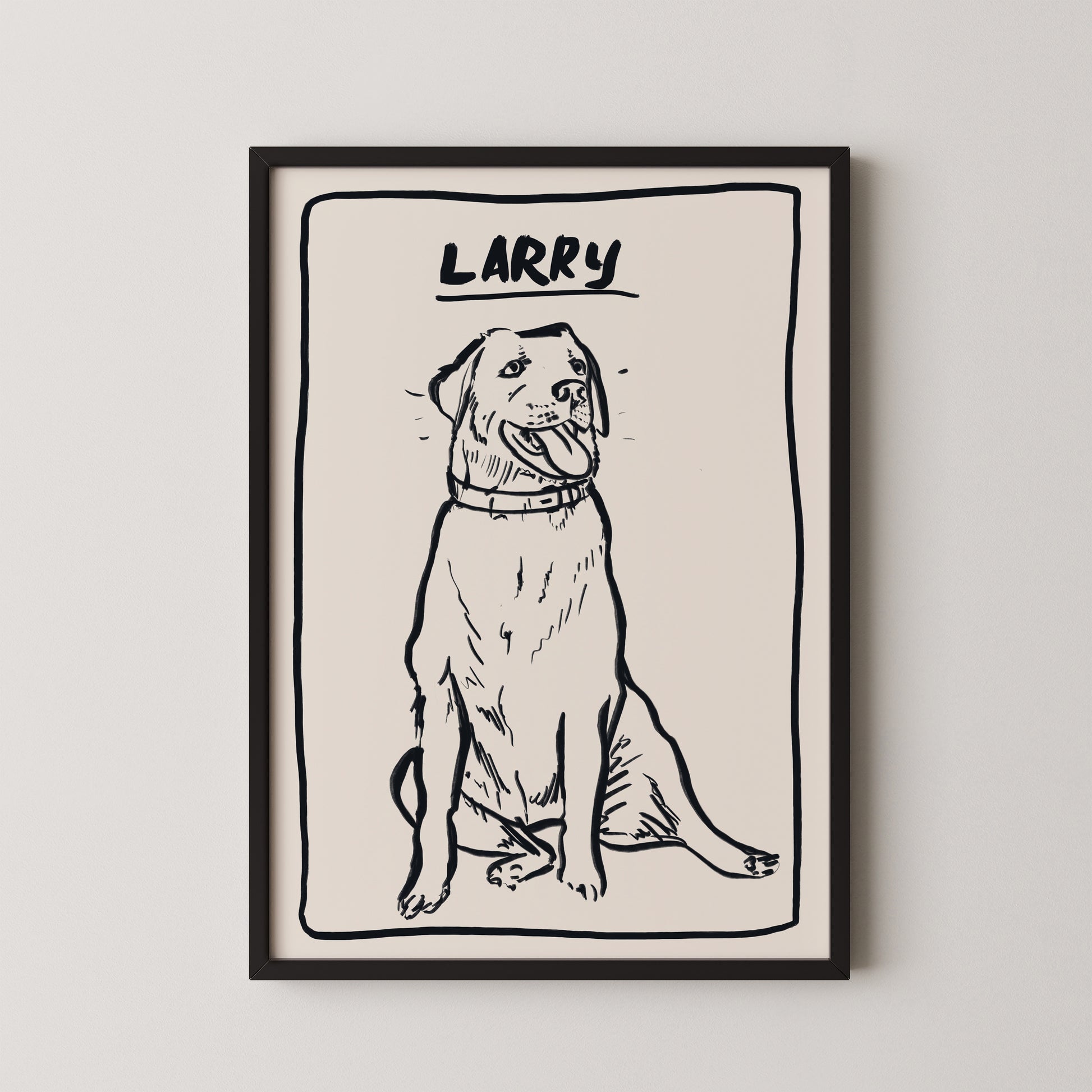 Line Custom Portrait in Black